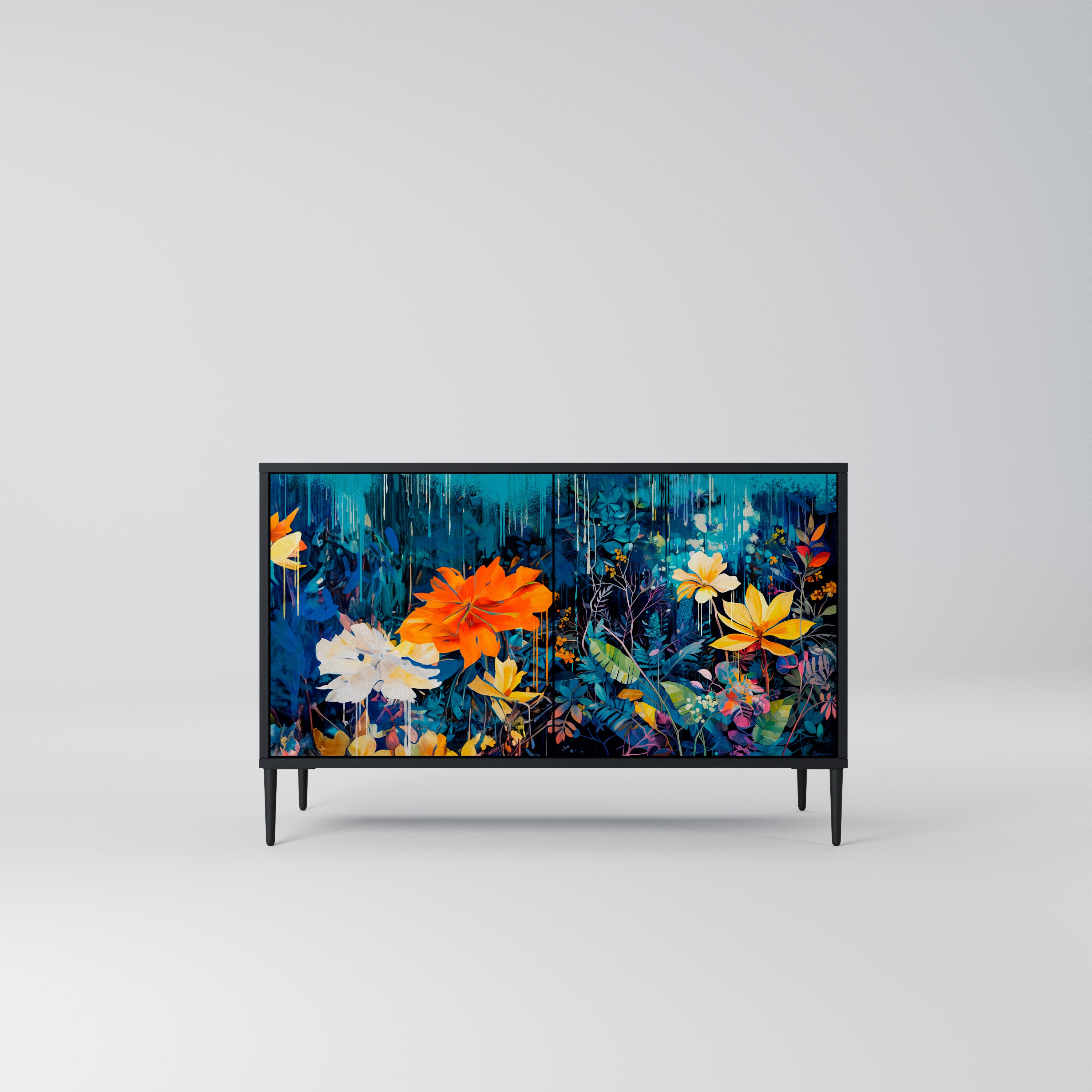 MIDNIGHT BLOSSOM 2-Door Sideboard