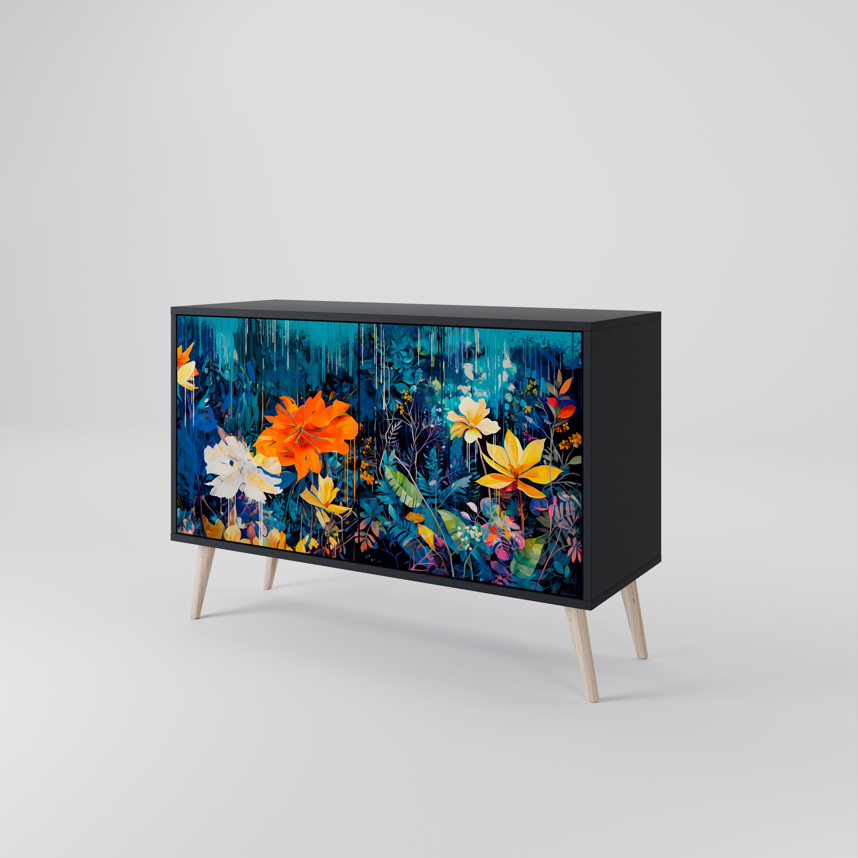 MIDNIGHT BLOSSOM 2-Door Sideboard