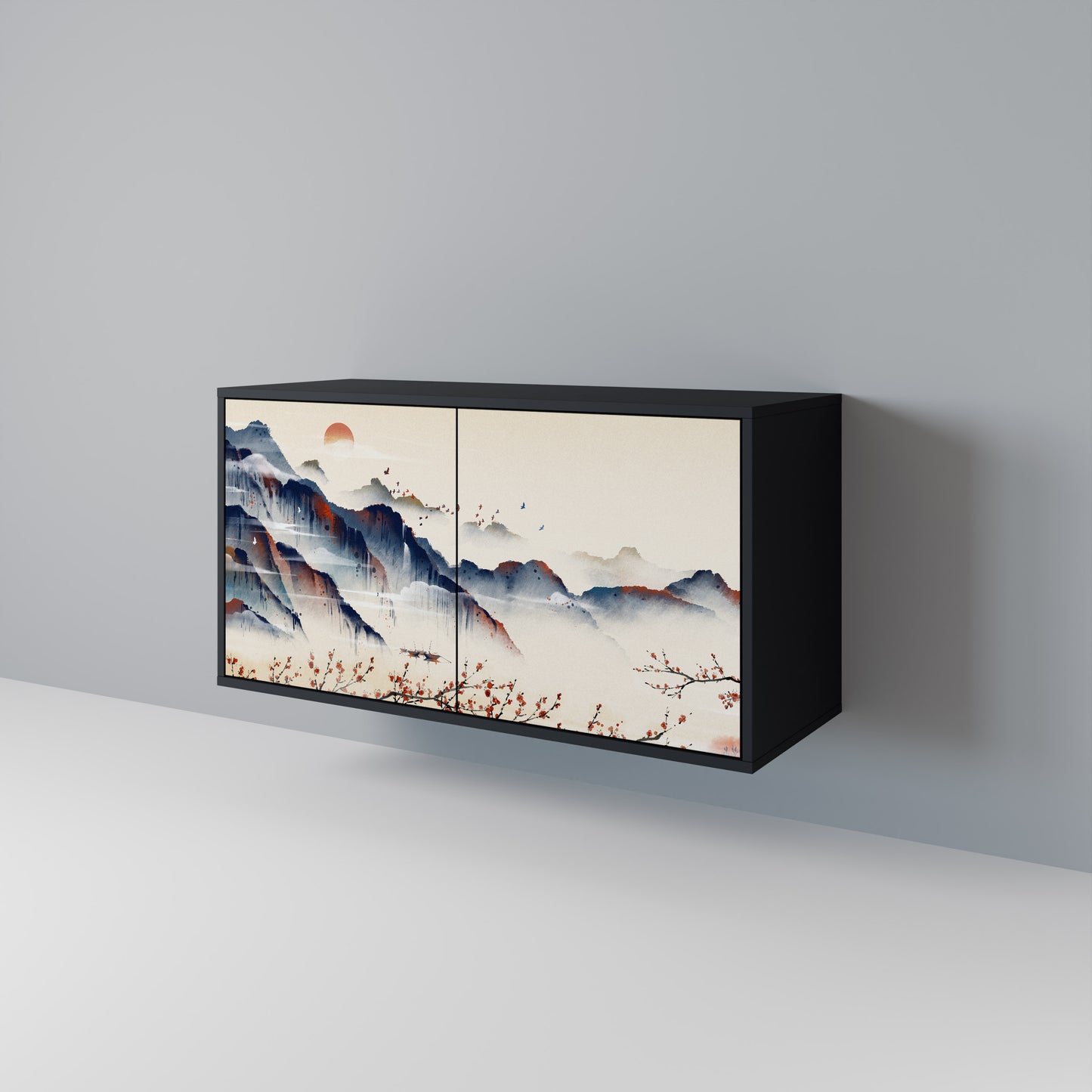 JAPANESE LANDSCAPE Dvoudveřová komoda
