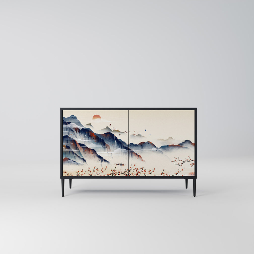JAPANESE LANDSCAPE 2-Door Sideboard