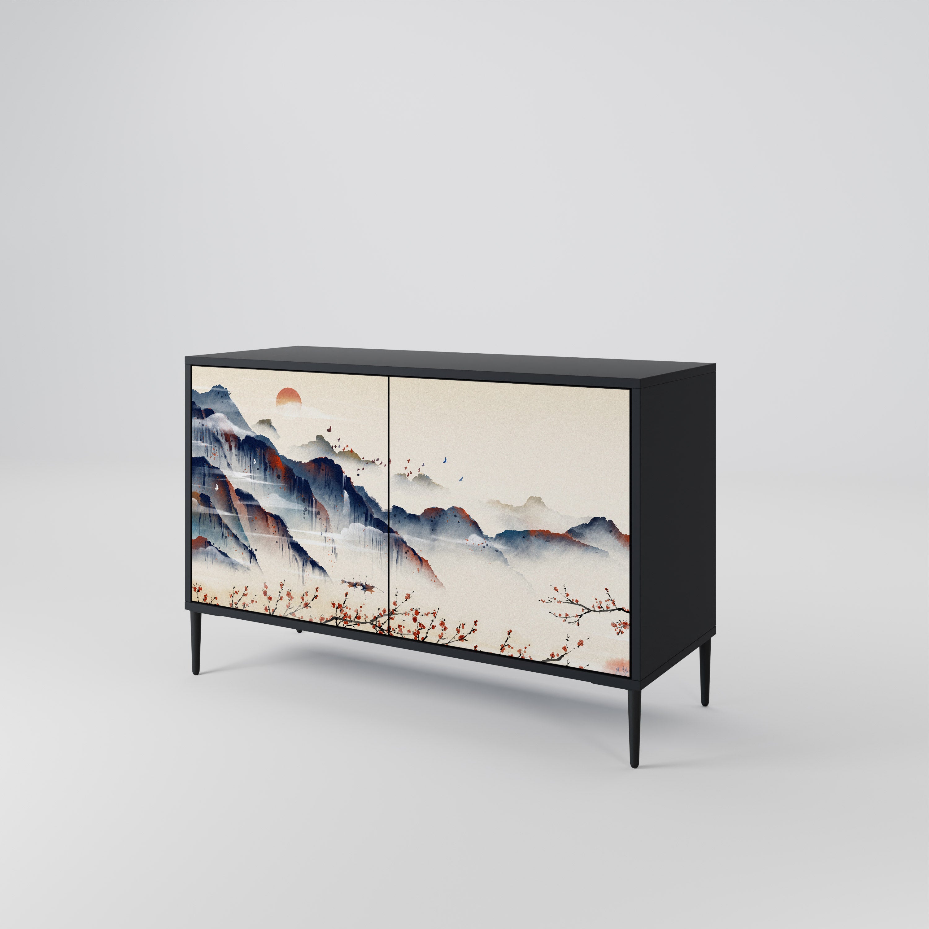 JAPANESE LANDSCAPE 2-Door Sideboard