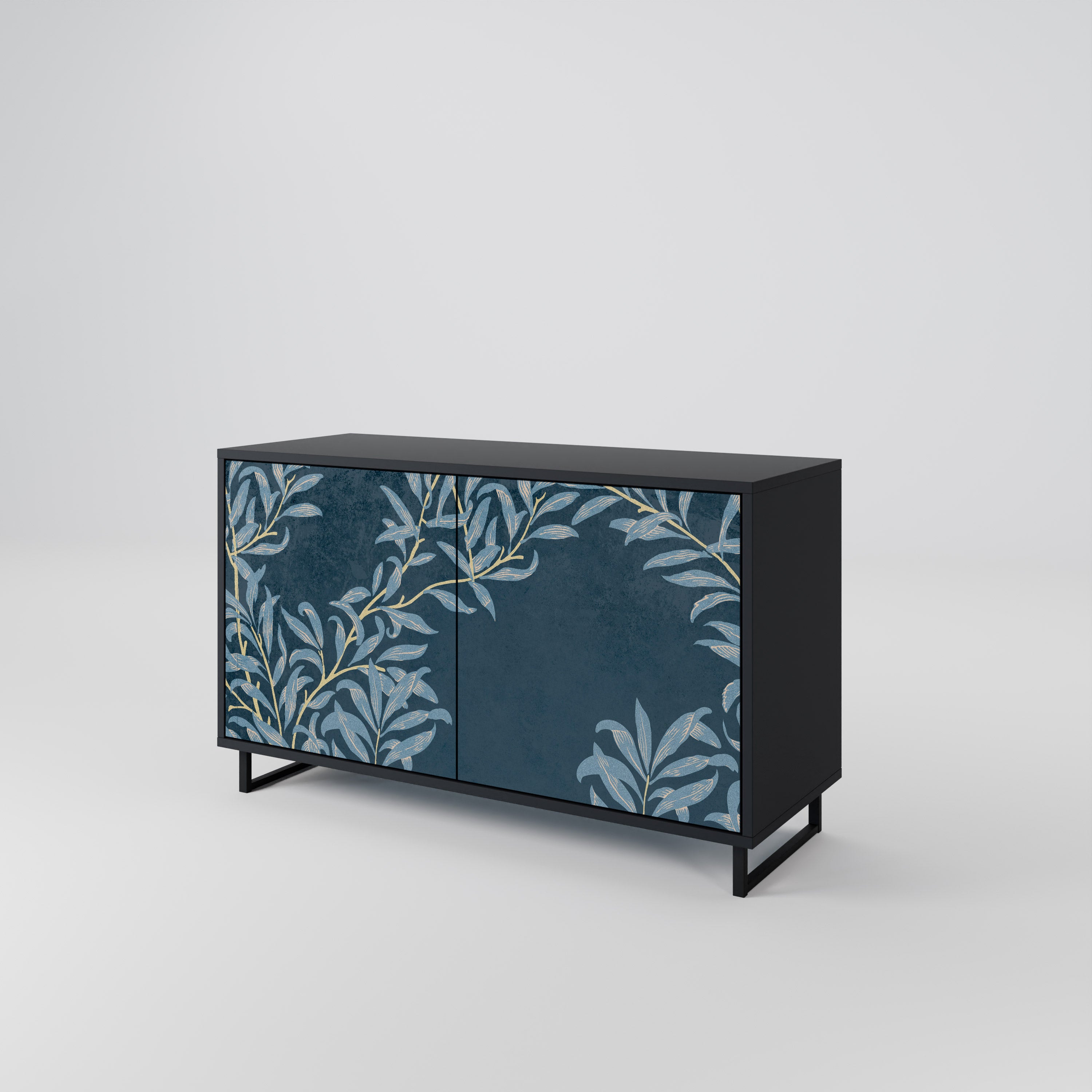 BLUE LEAVES 2-Door Sideboard