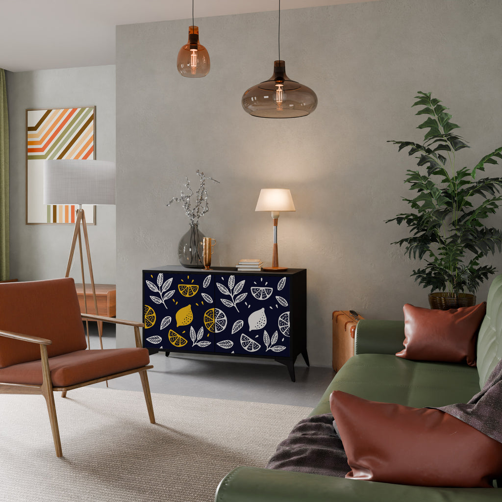 CITRUS BLACK AND WHITE 2-Door Sideboard