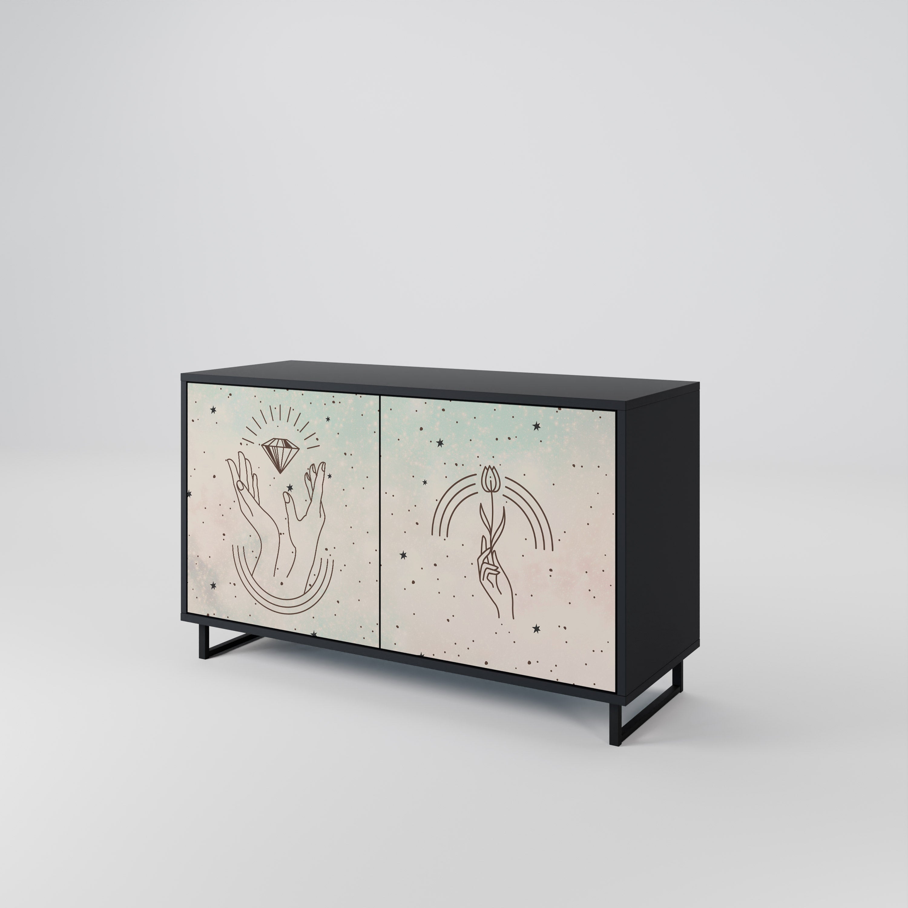 DELICATE BEAUTY 2-Door Sideboard