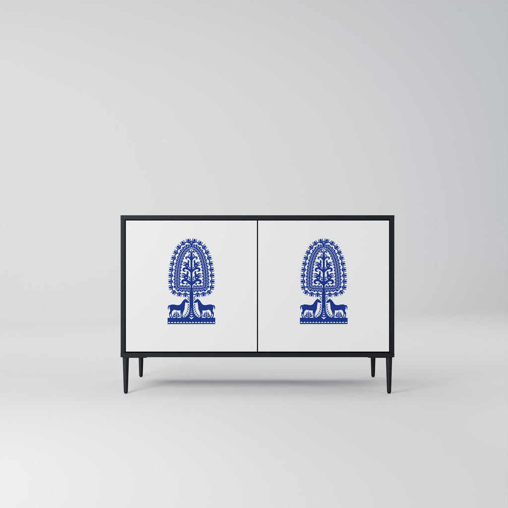 POLISH FOLK ART 2-Door Sideboard