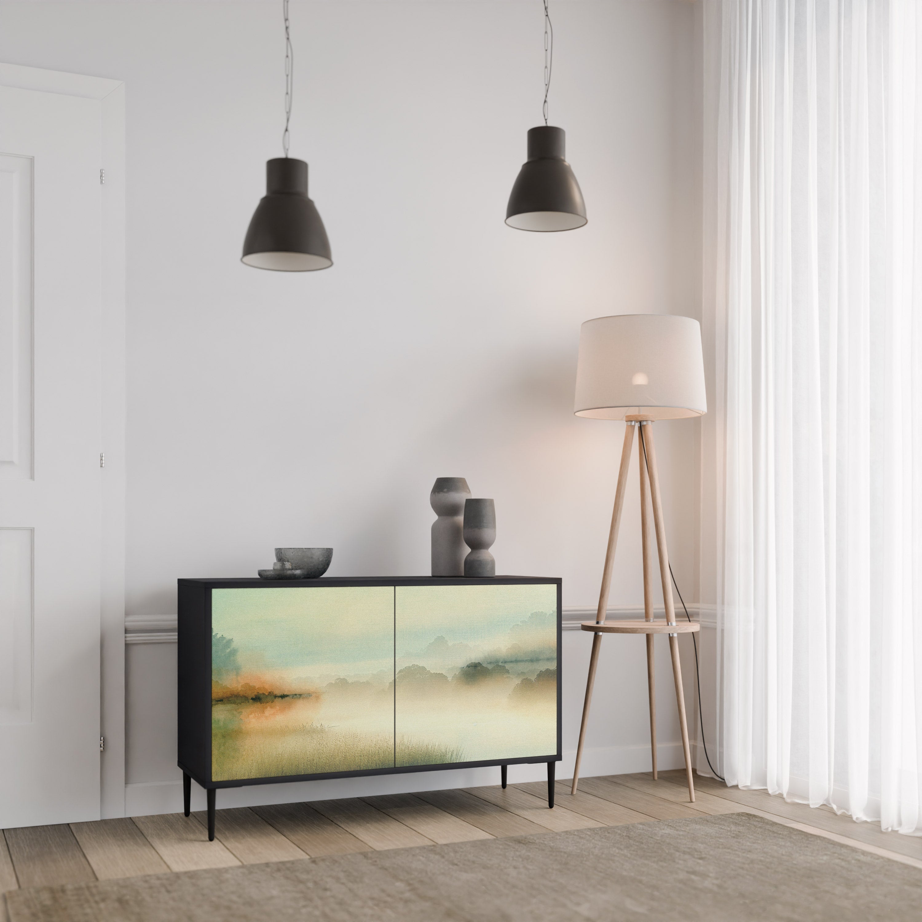 MORNING BY THE LAKE 2-Door Sideboard