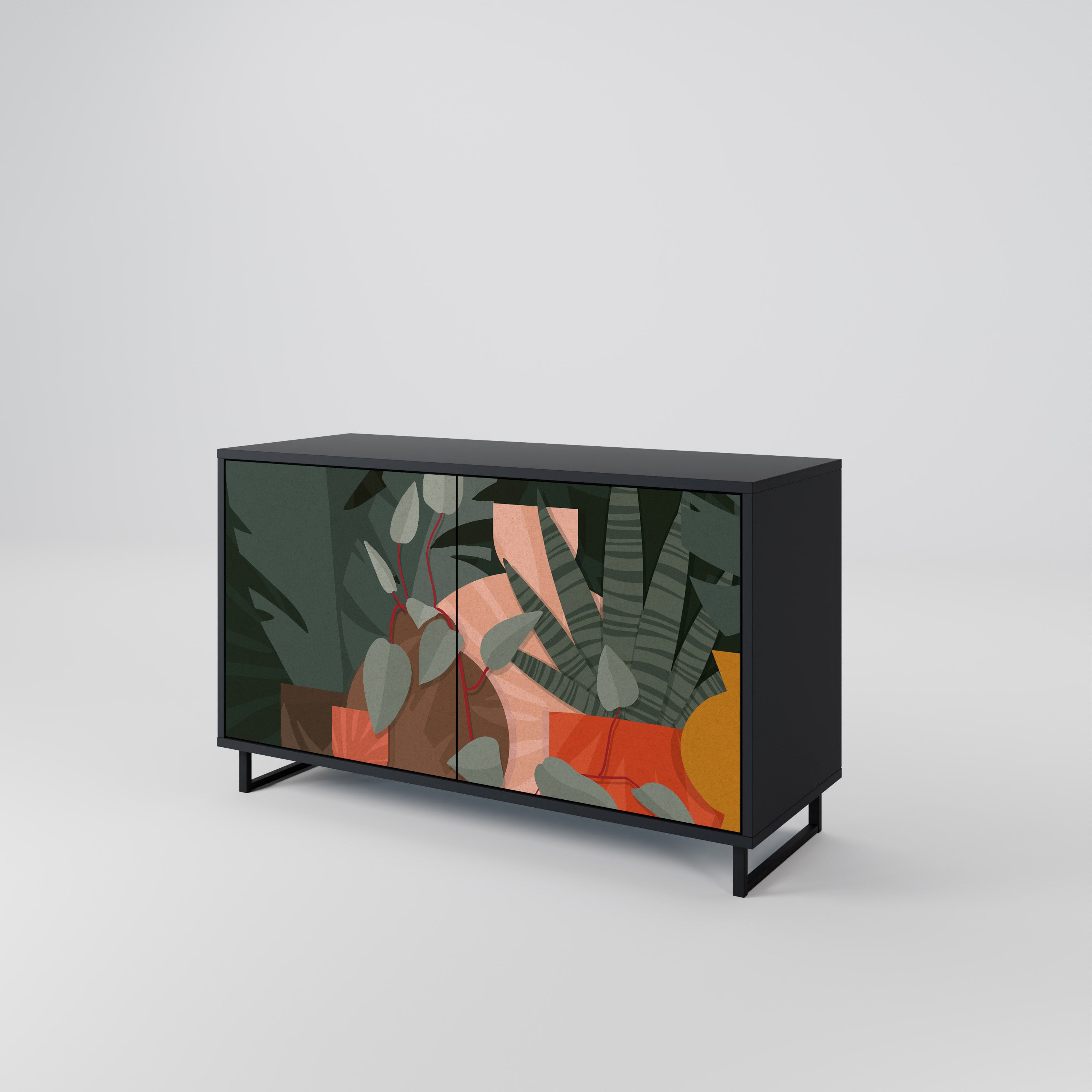 TROPICAL COMPOSITION 2-Door Sideboard