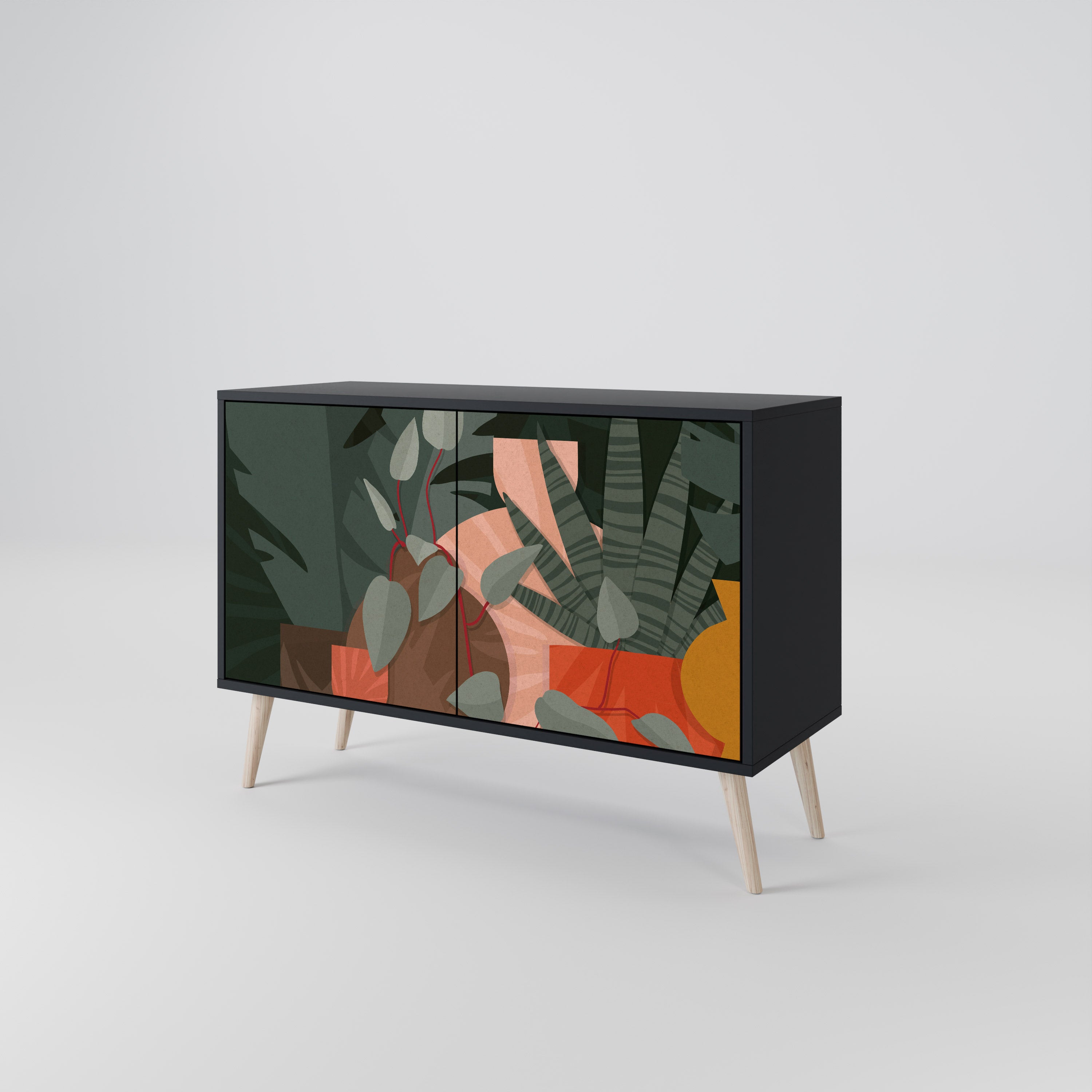 TROPICAL COMPOSITION 2-Door Sideboard