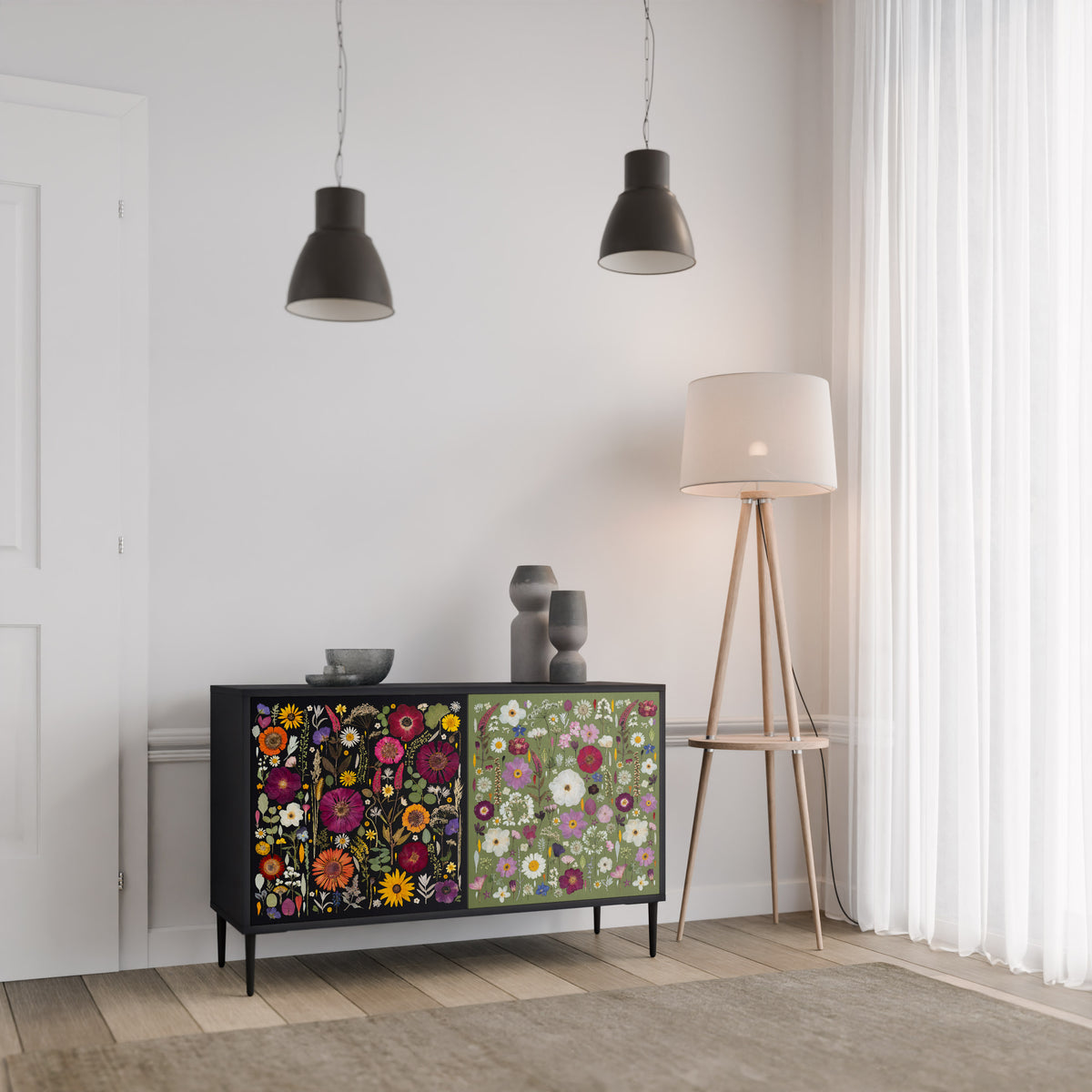 VERDANT GARDEN Dvoudveřová komoda