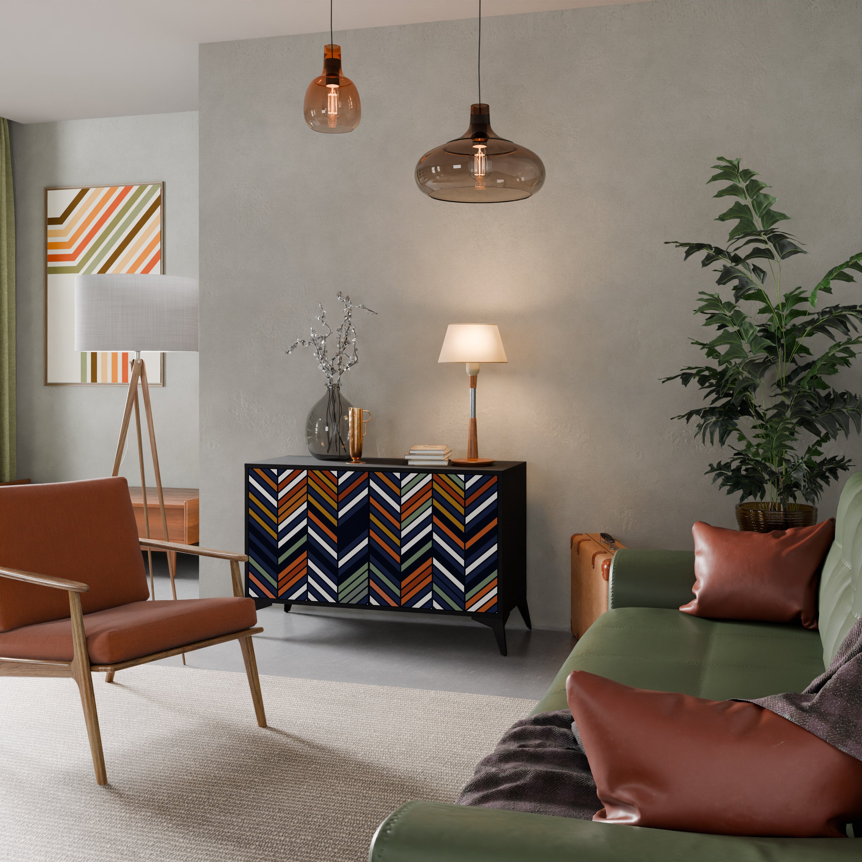 VIBRANT PATCHWORK 2-Door Sideboard