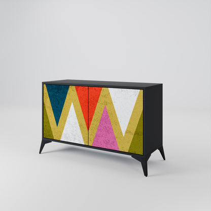 COLORFUL TRIANGLES Dvoudveřová komoda