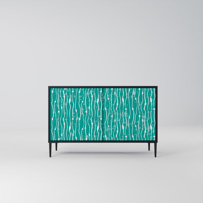 TURQUOISE RAIN Dvoudveřová komoda