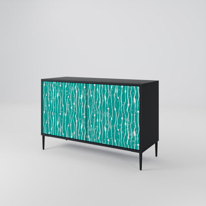 TURQUOISE RAIN Dvoudveřová komoda