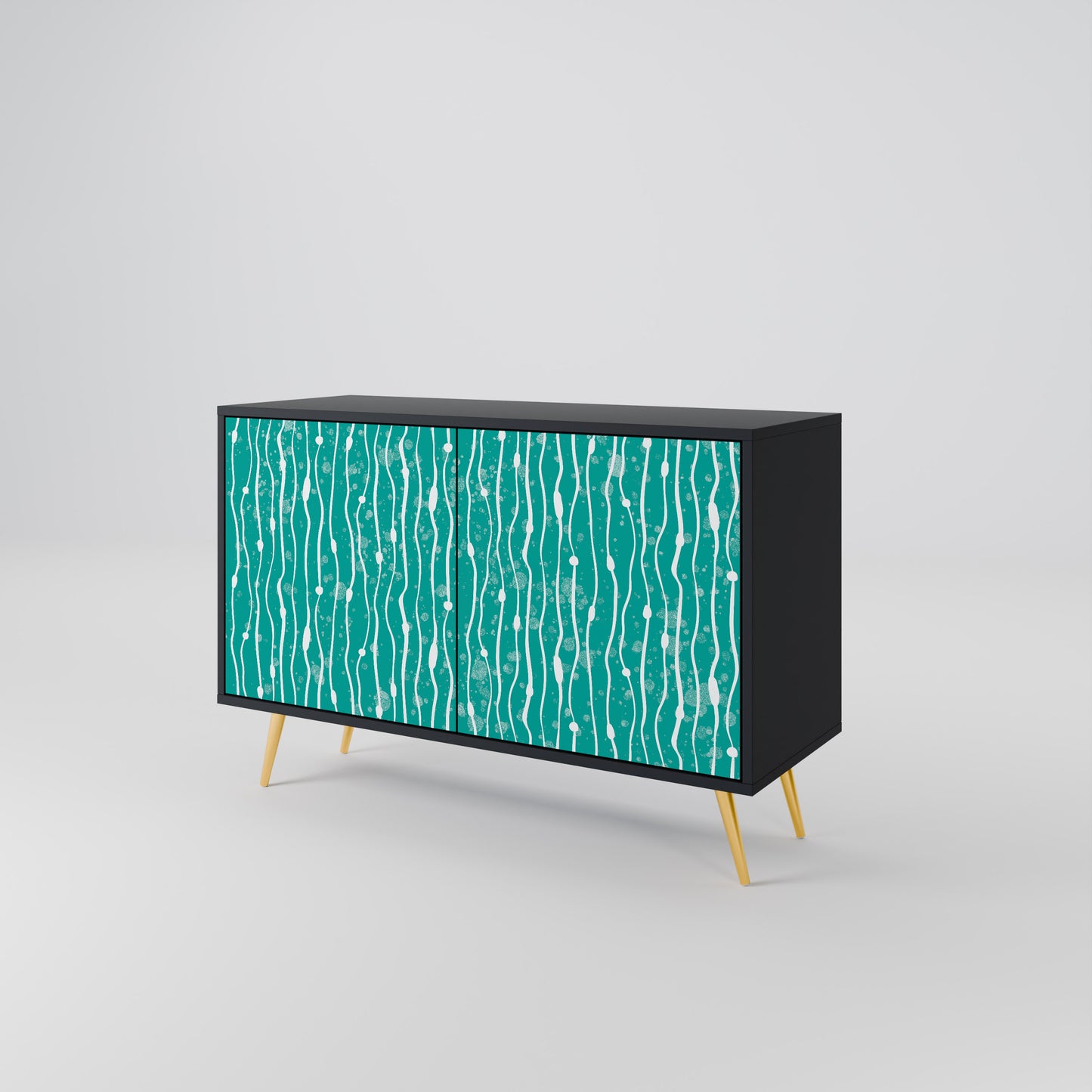 TURQUOISE RAIN Dvoudveřová komoda