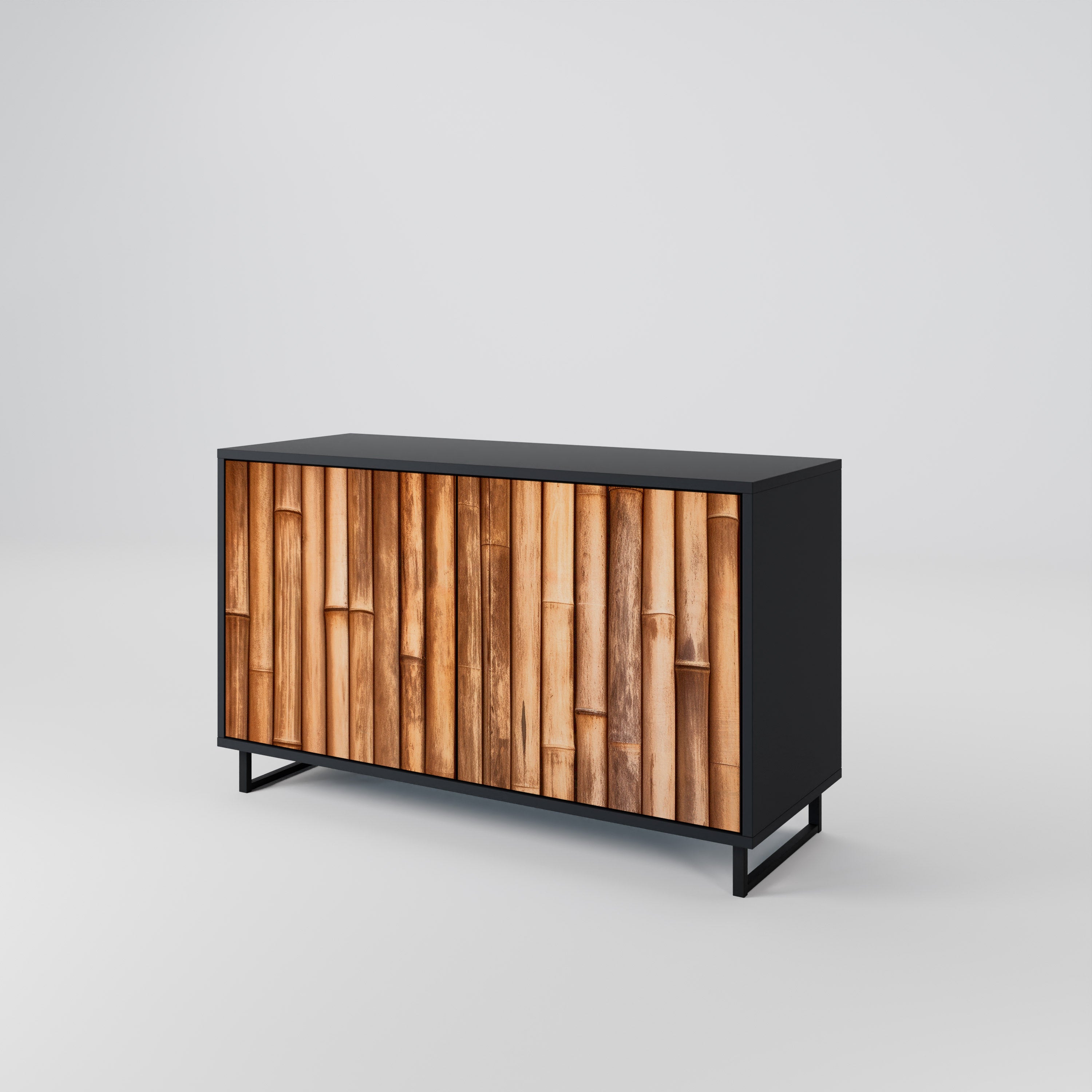 NATURAL WOOD 2-Door Sideboard