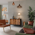 NATURAL WOOD 2-Door Sideboard