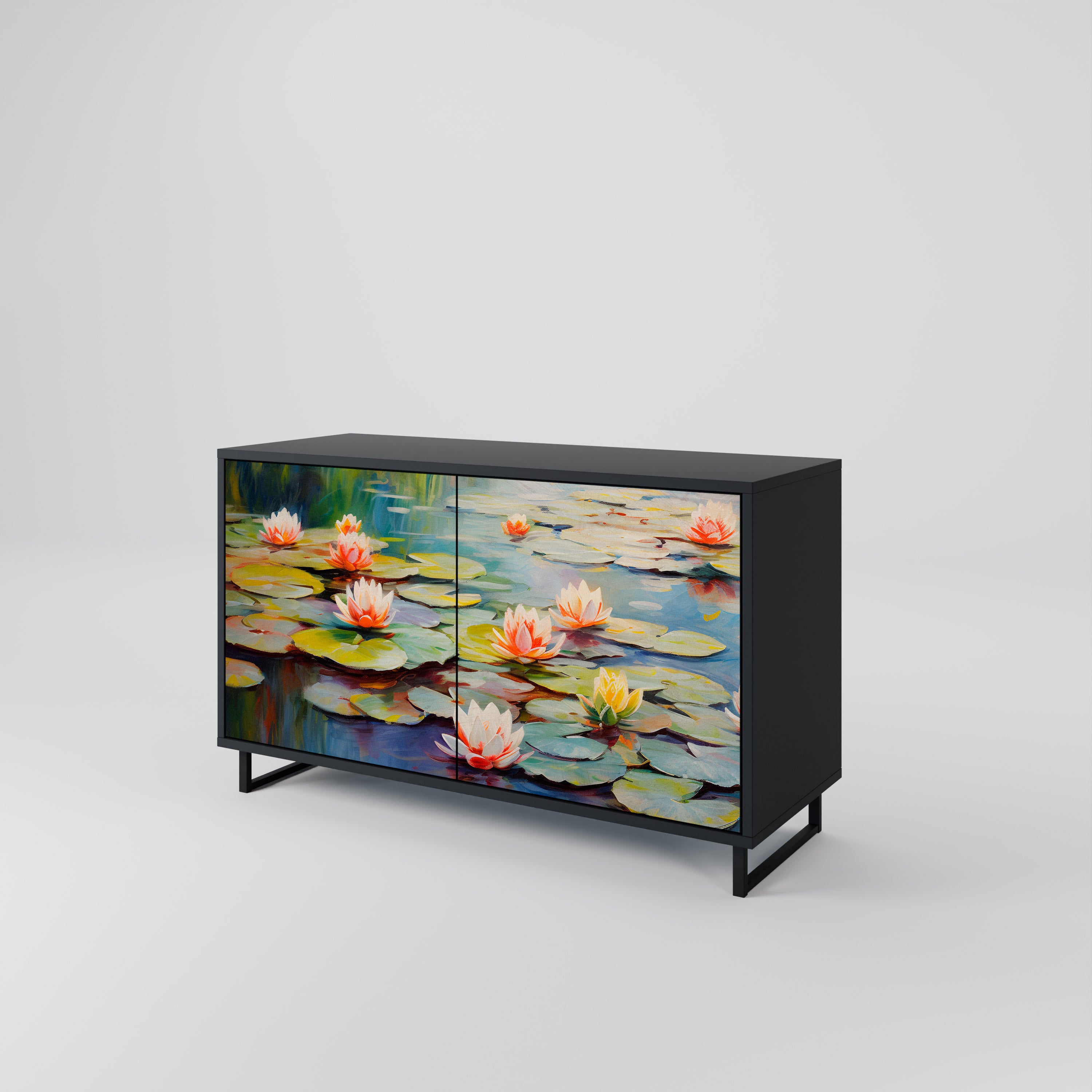 BLOOMING WATERS 2-Door Sideboard