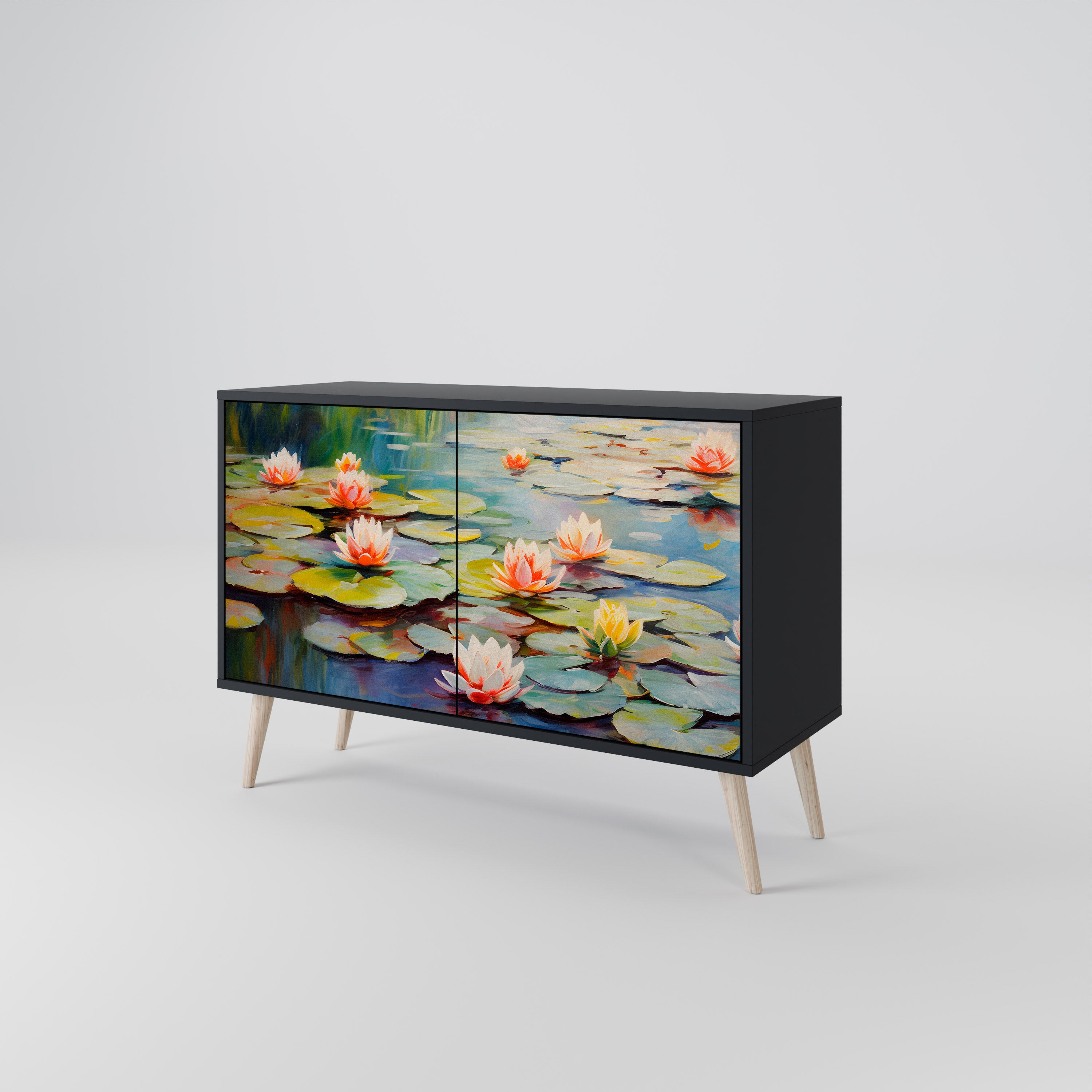 BLOOMING WATERS 2-Door Sideboard