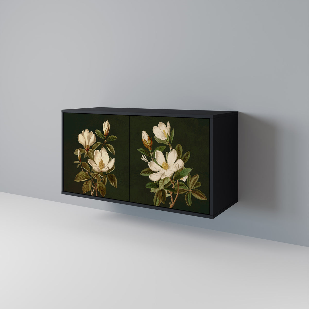 FLORAL NOIR Dvoudveřová komoda