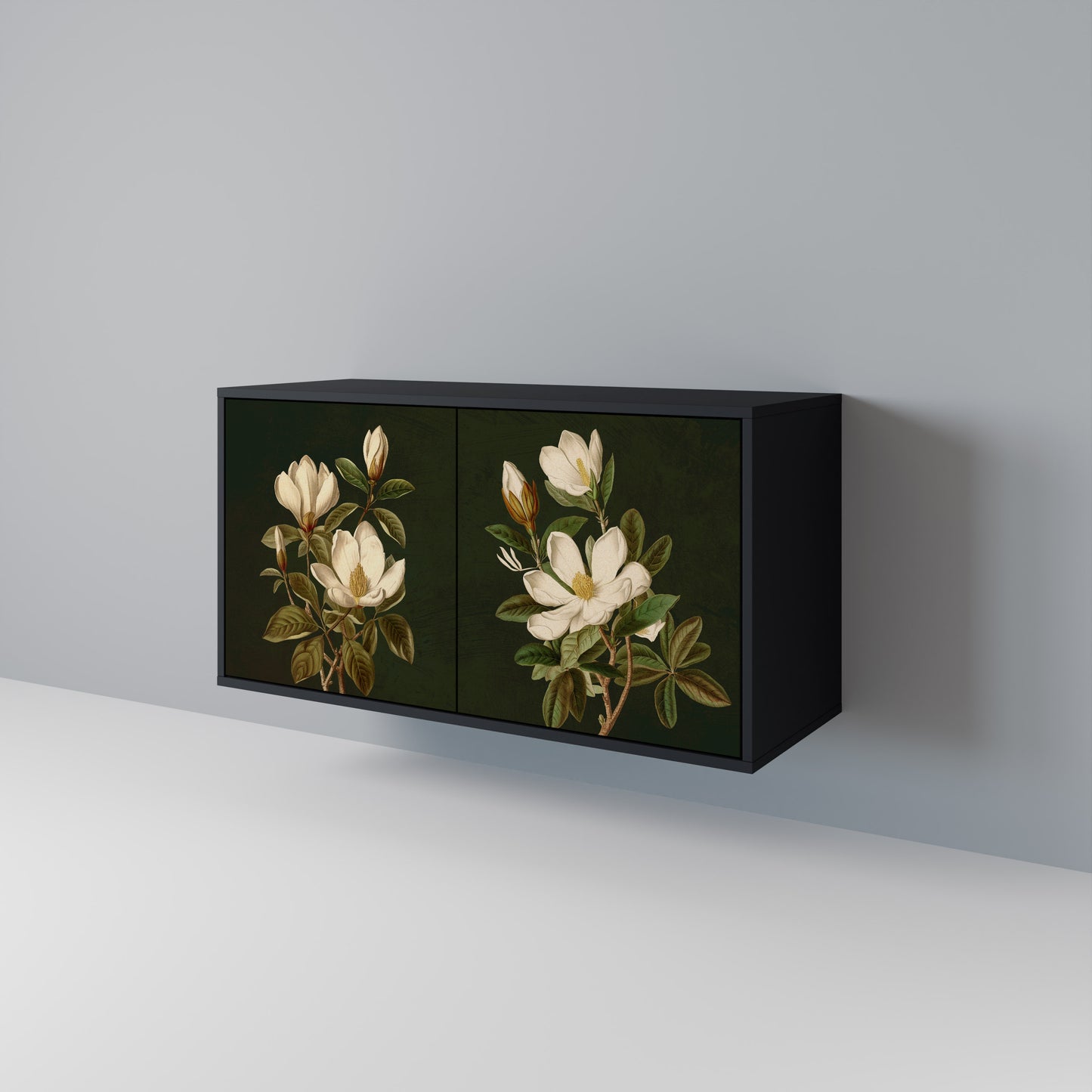 FLORAL NOIR Dvoudveřová komoda