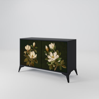 FLORAL NOIR Dvoudveřová komoda