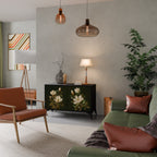 FLORAL NOIR Dvoudveřová komoda