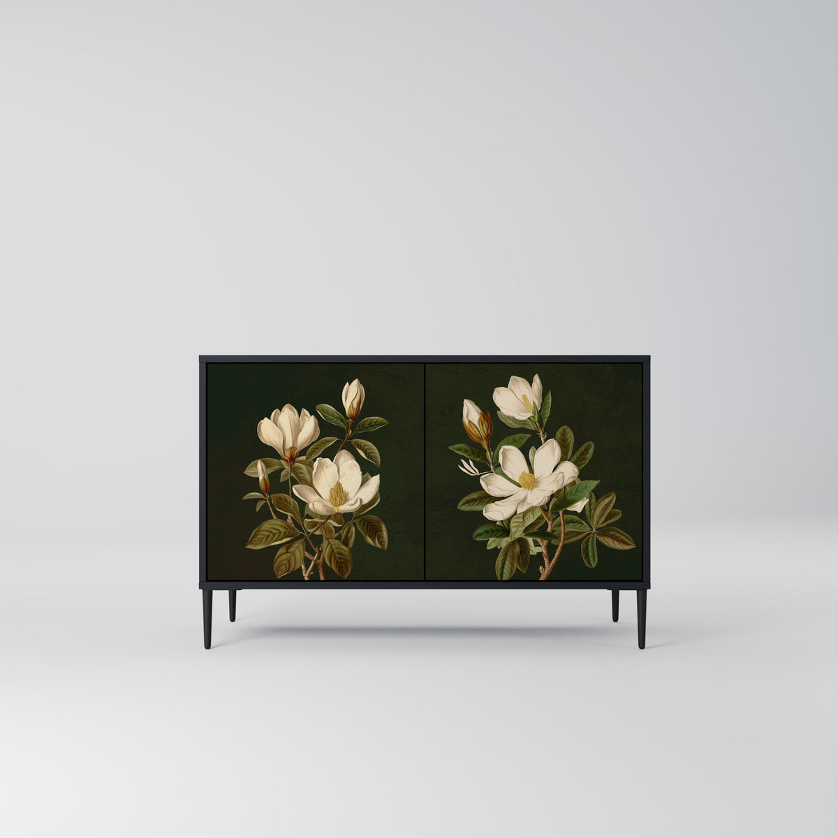 FLORAL NOIR Dvoudveřová komoda