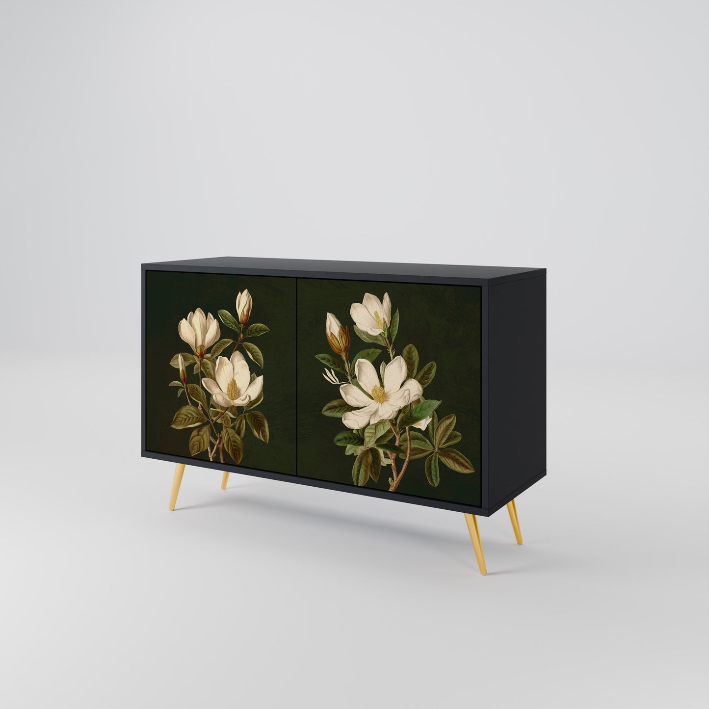 FLORAL NOIR Dvoudveřová komoda