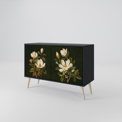 FLORAL NOIR Dvoudveřová komoda