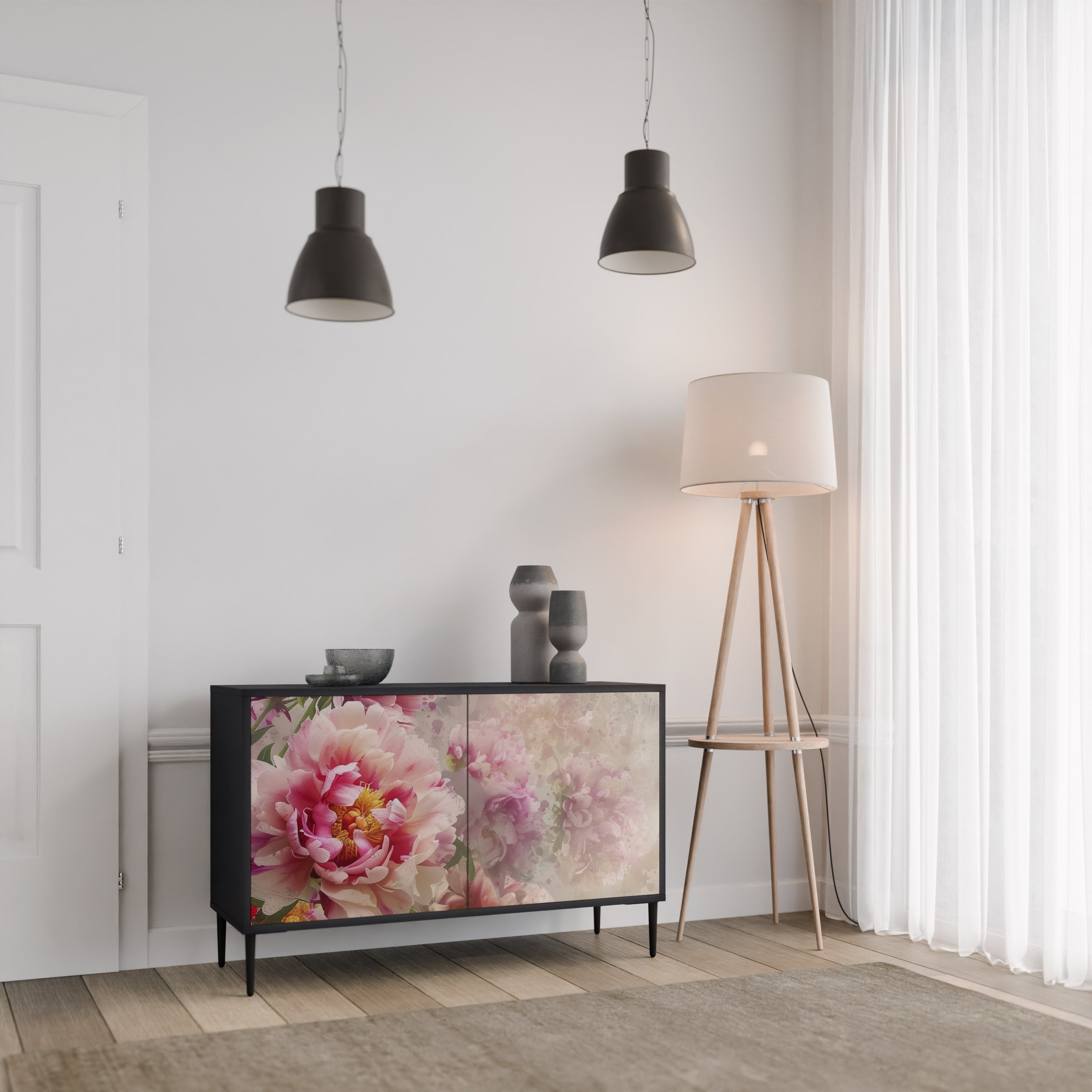 PEONY WHISPER 2-Door Sideboard