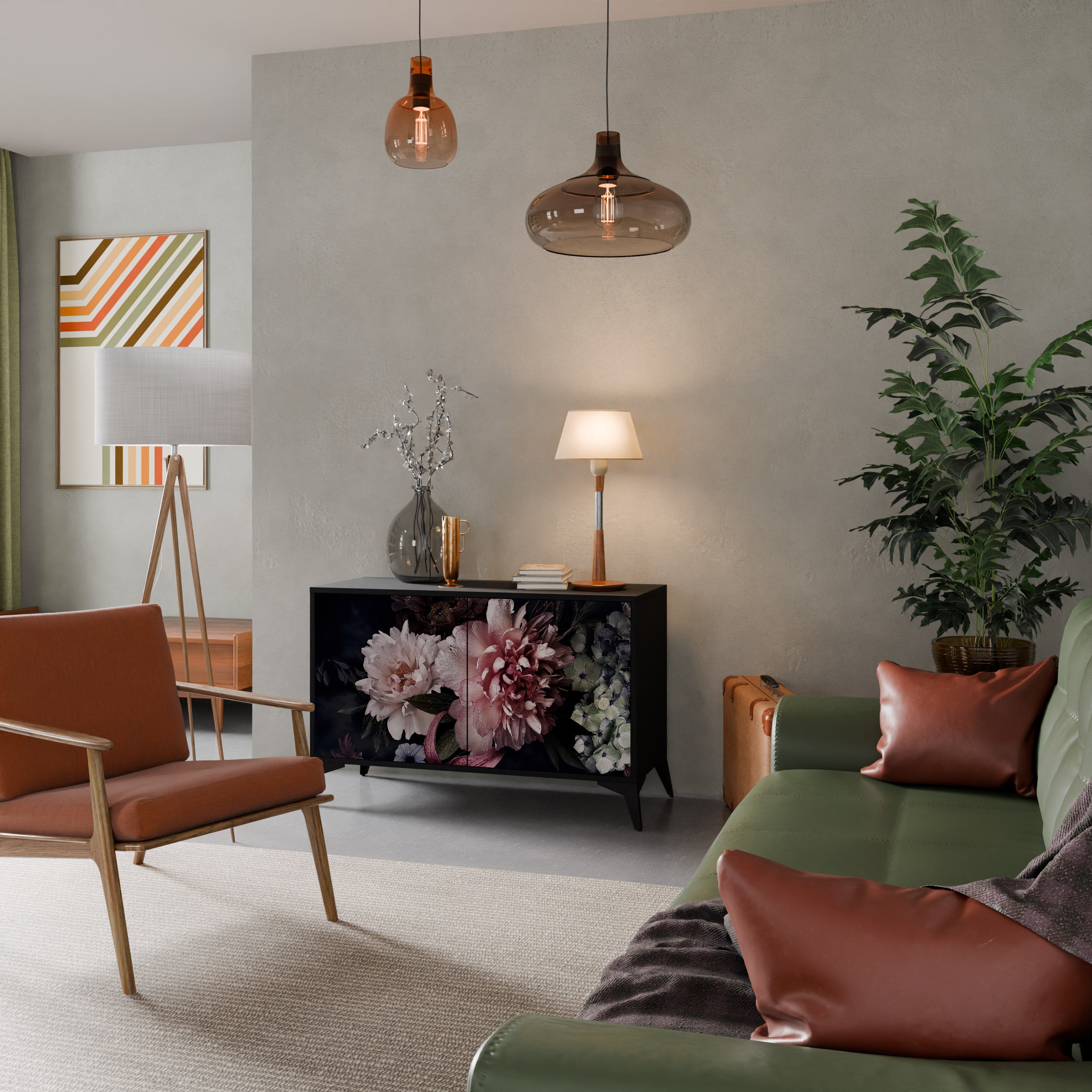 PURE BLOSSOM Dvoudveřová komoda