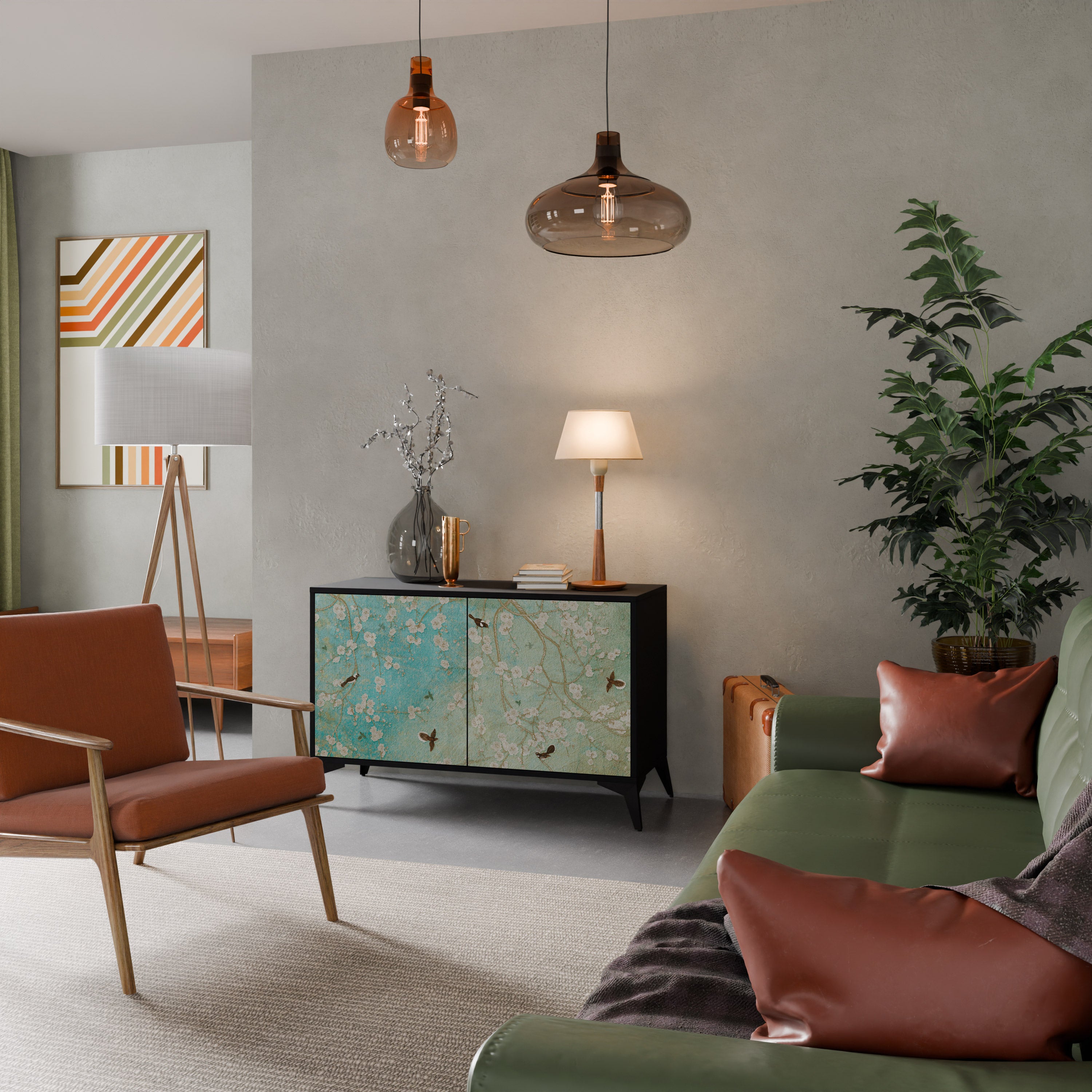 BLOOMING CHARM 2-Door Sideboard