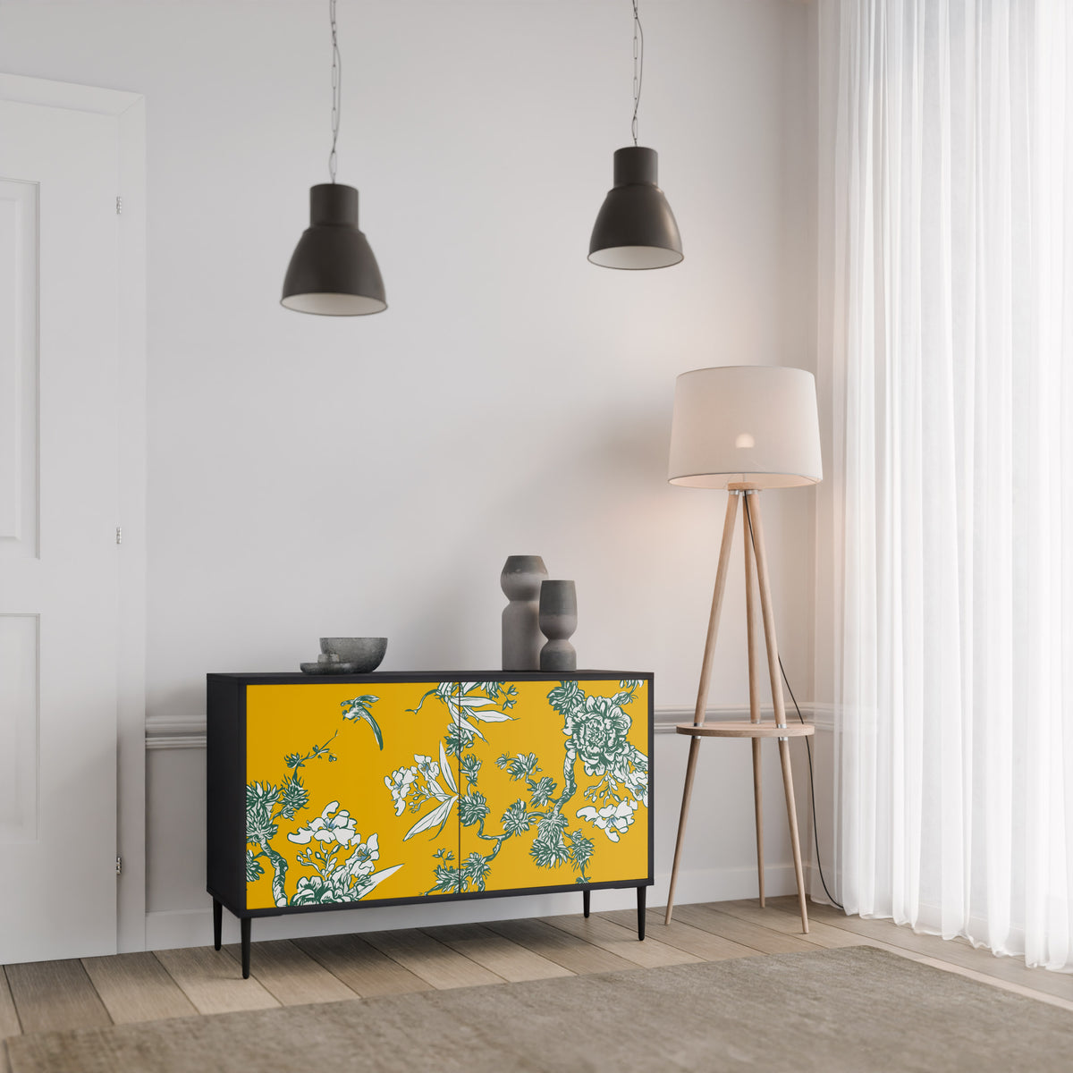 YELLOW CHINOISERIE Dvoudveřová komoda