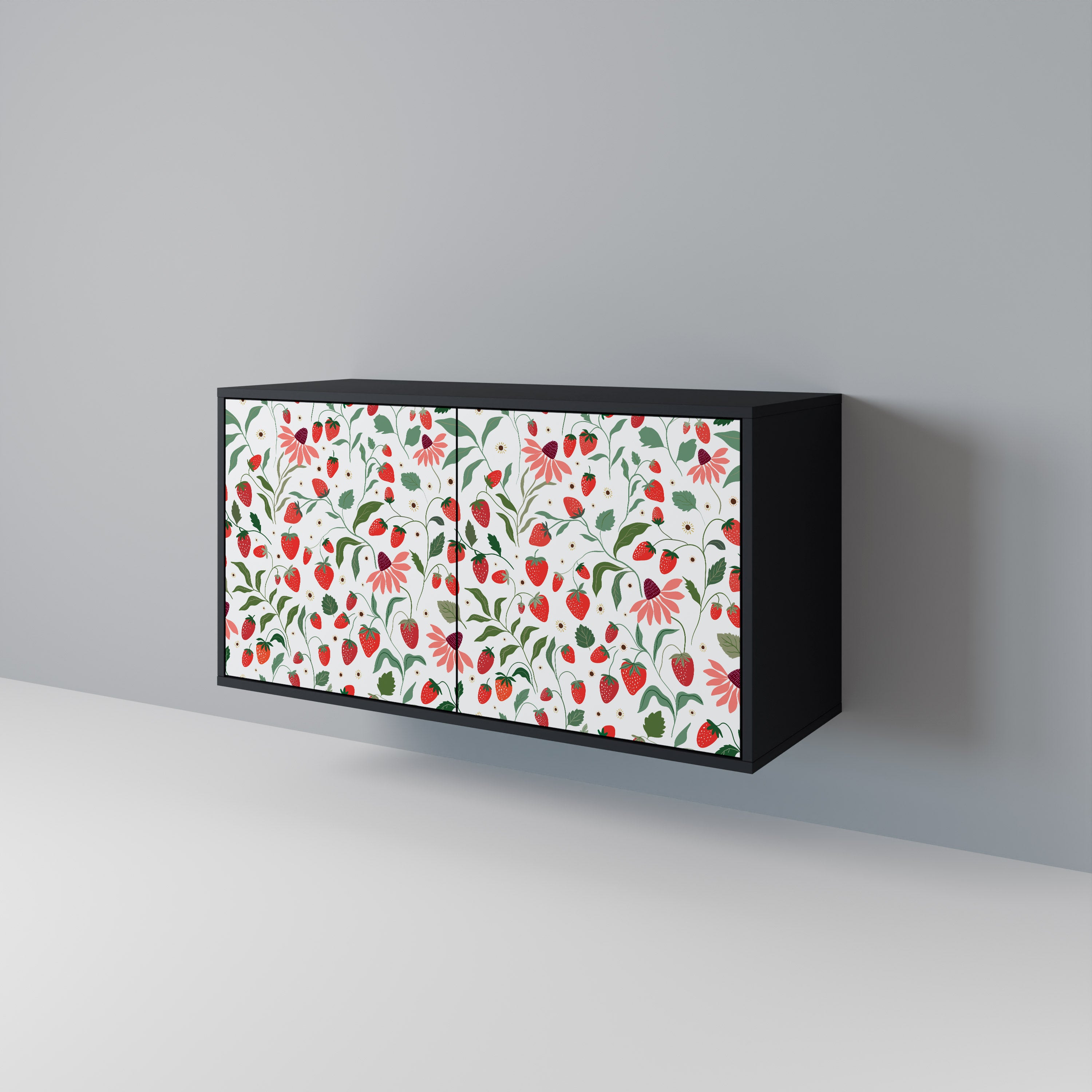 FLOWERS AND STRAWBERRIES 2-Door Sideboard
