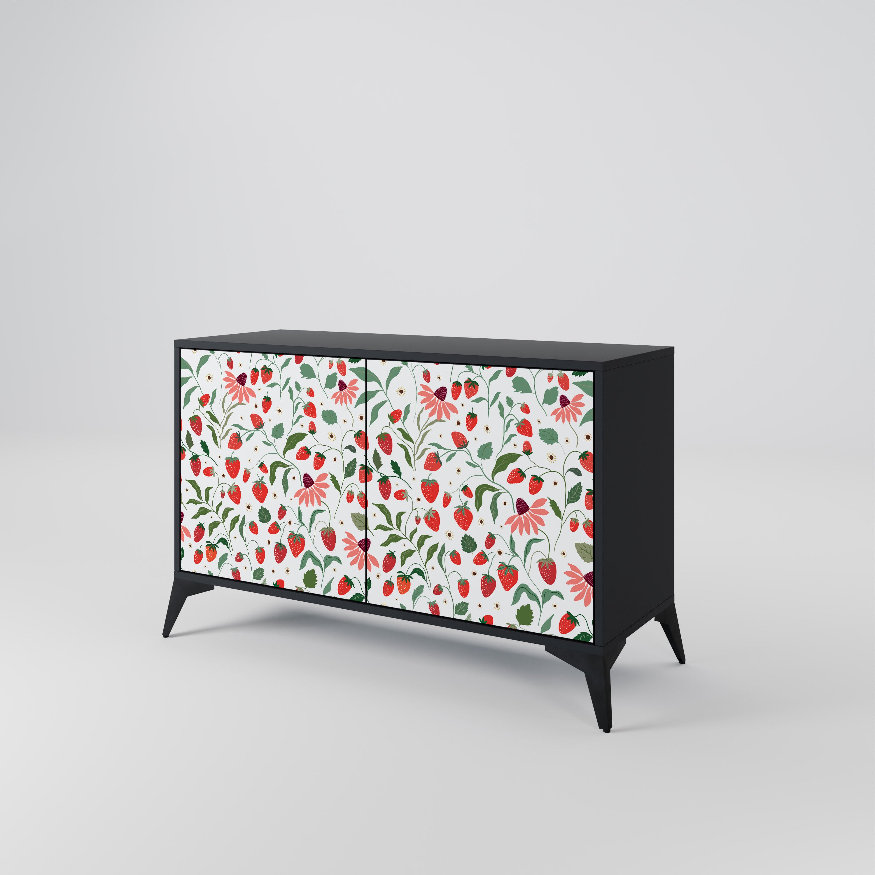 FLOWERS AND STRAWBERRIES 2-Door Sideboard