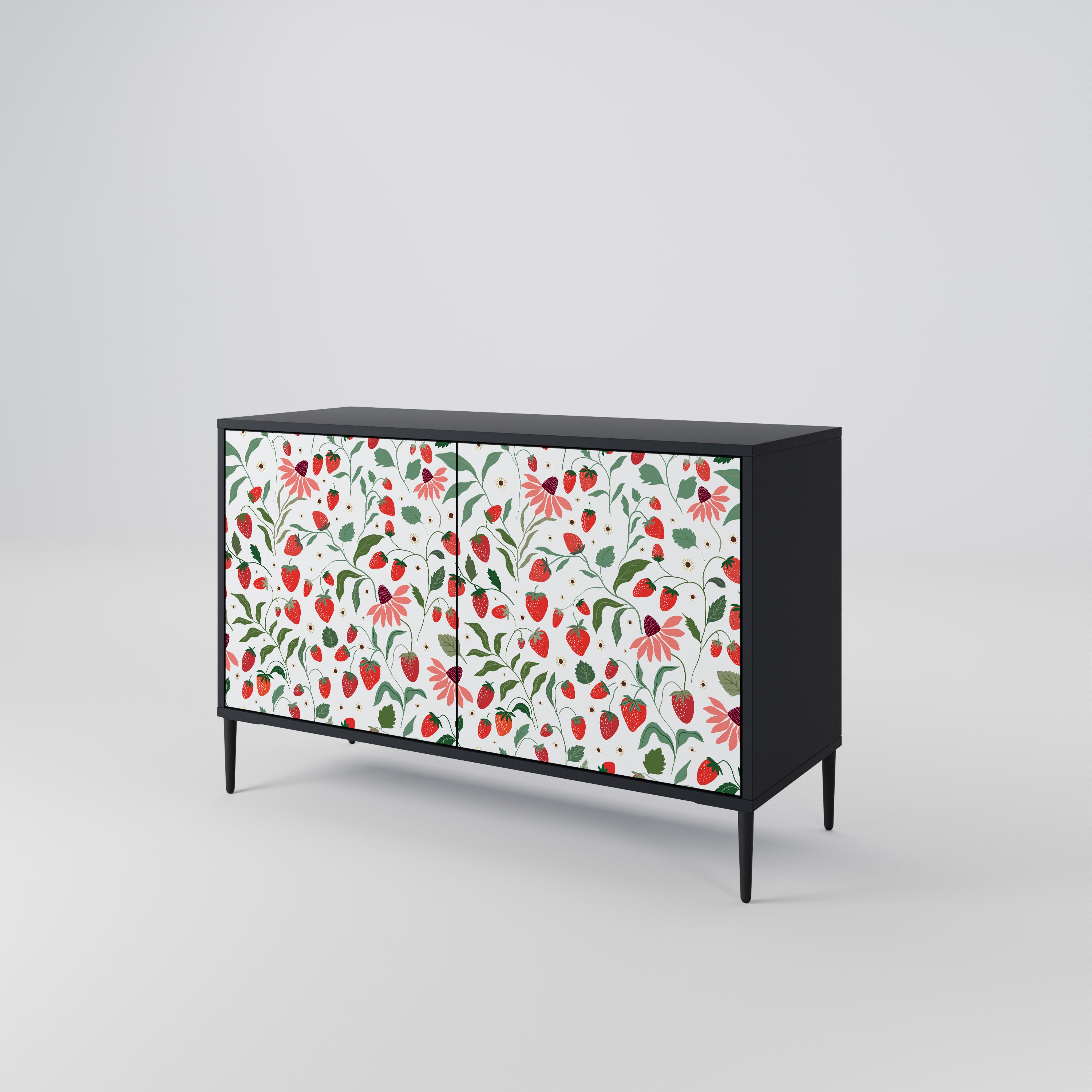 FLOWERS AND STRAWBERRIES 2-Door Sideboard