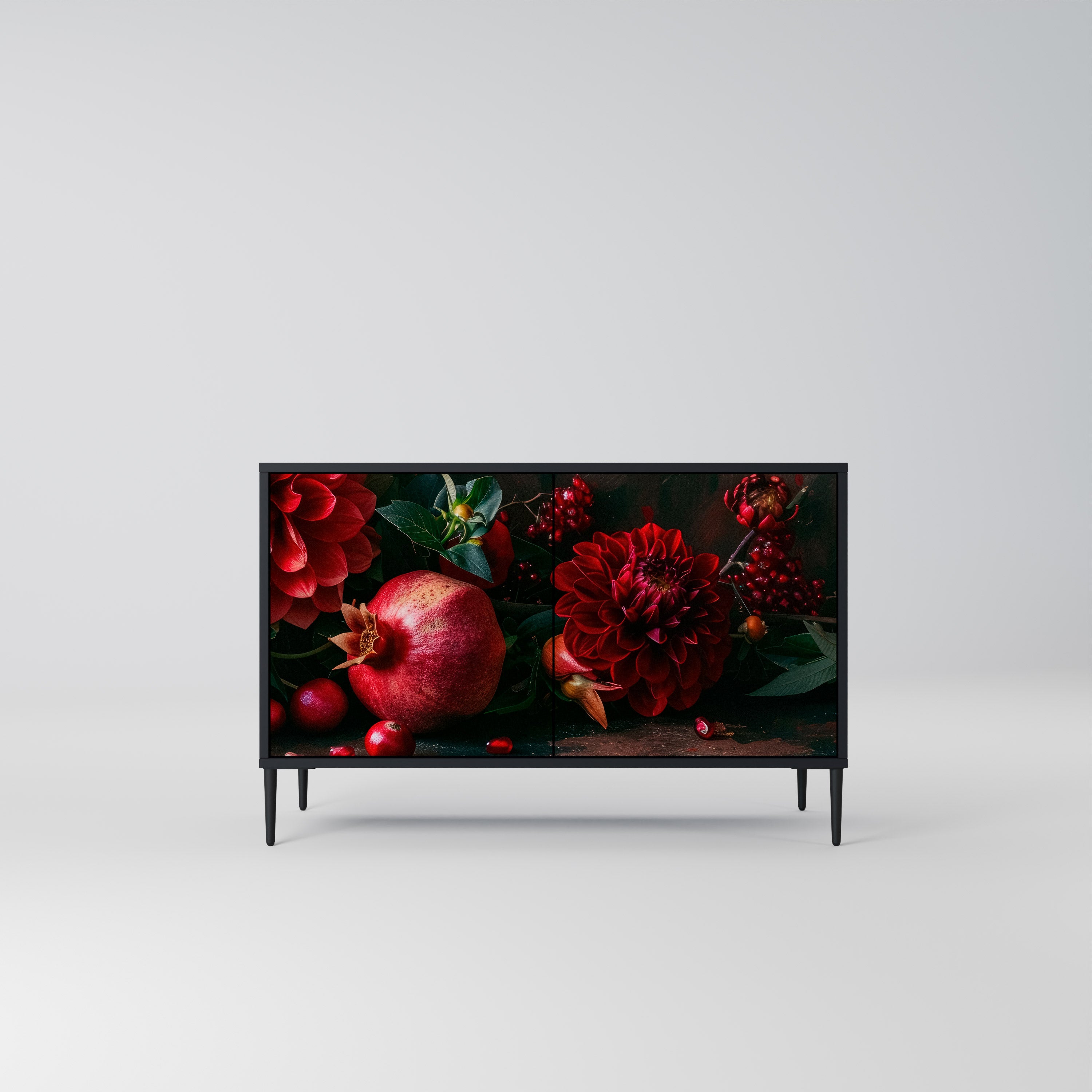 DAHLIAS AND POMEGRANATES 2-Door Sideboard