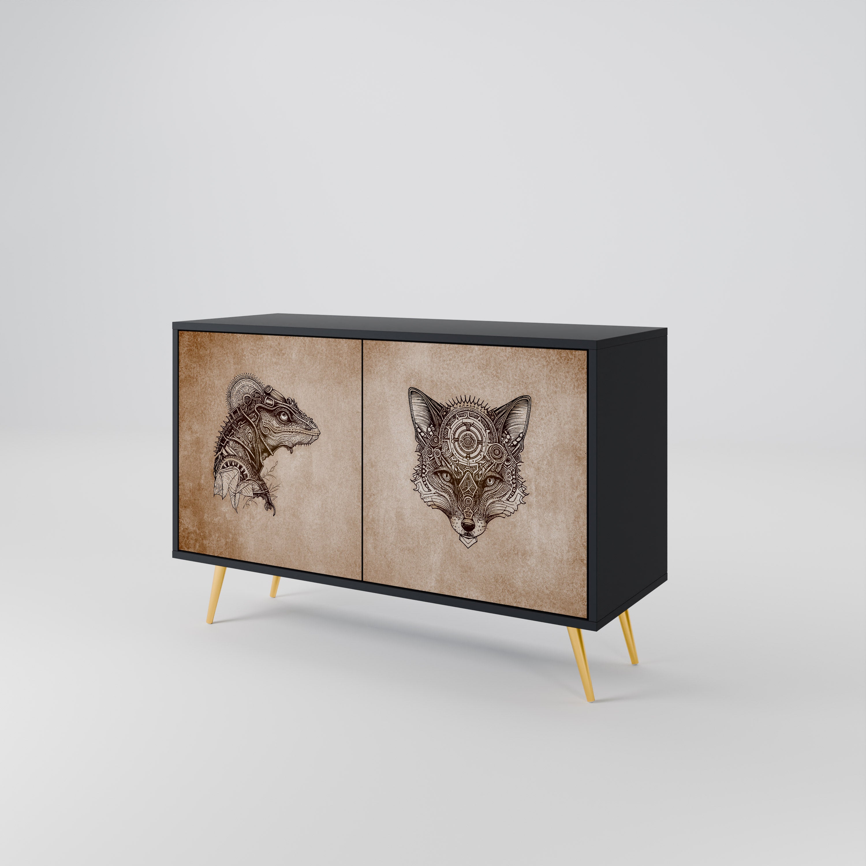 STEAMPUNK CLAN 2-Door Sideboard