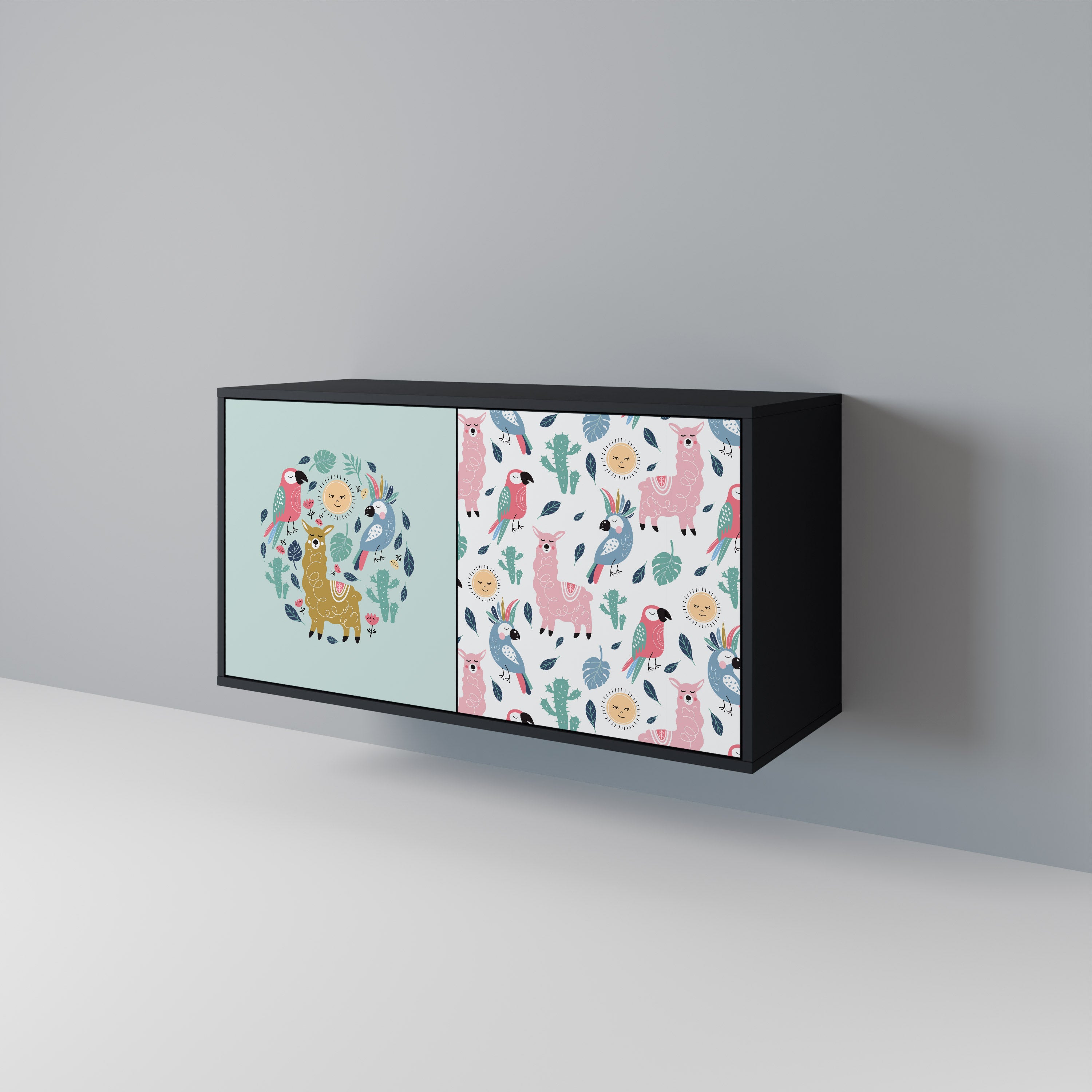 COLORFUL ALPACAS 2-Door Sideboard