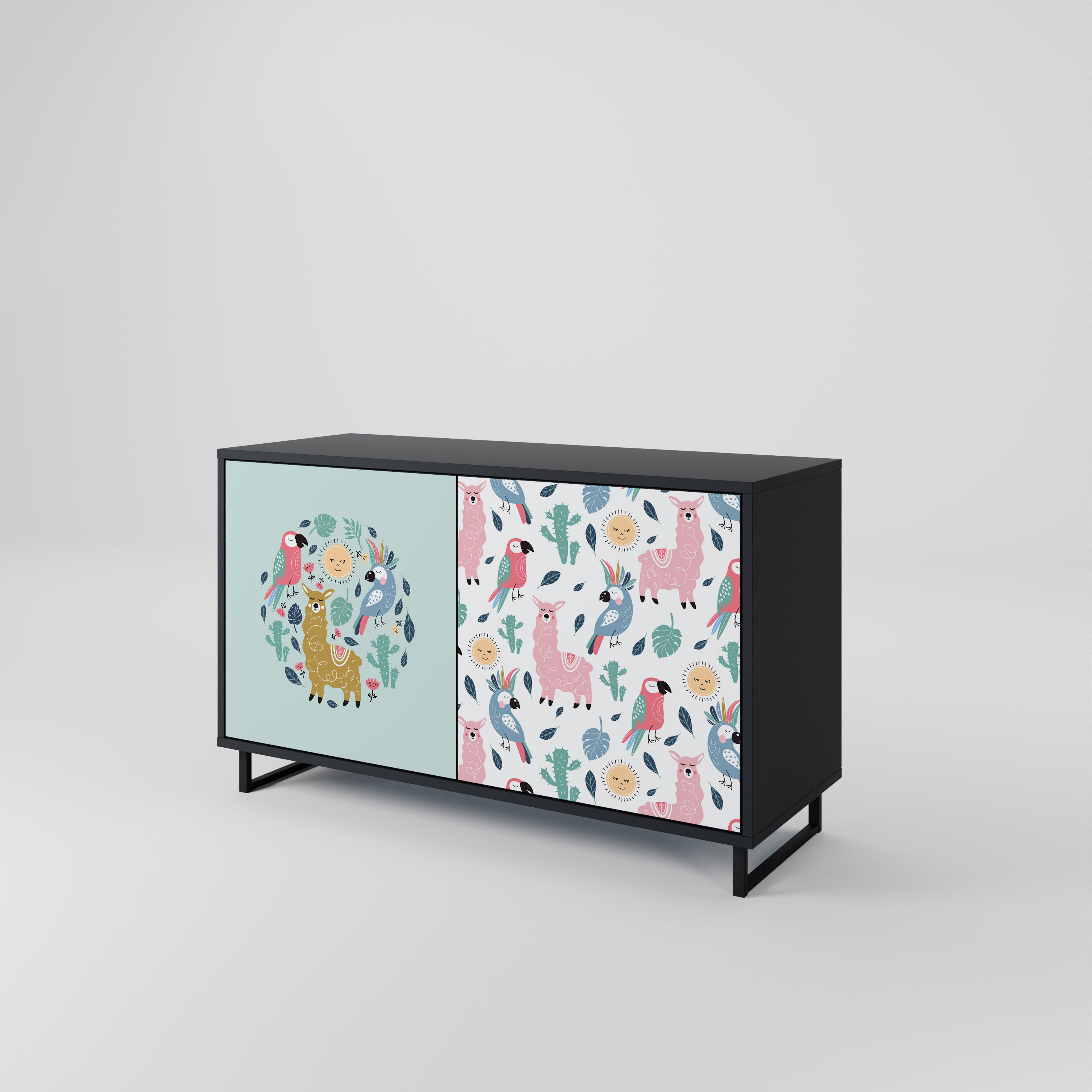 COLORFUL ALPACAS 2-Door Sideboard