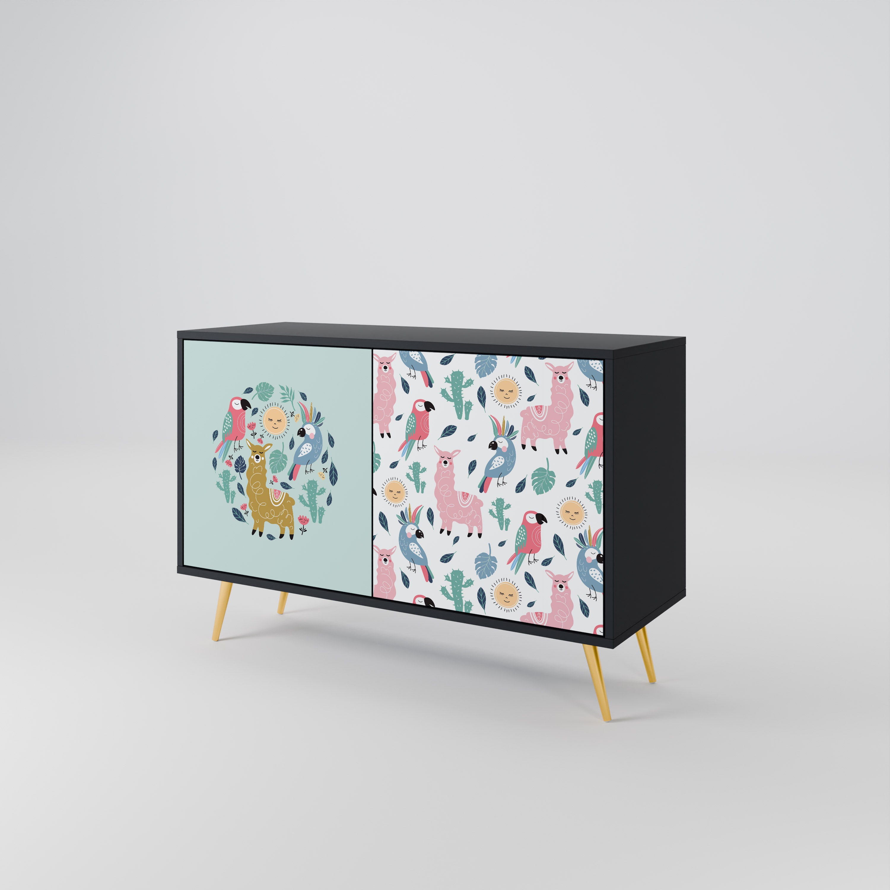COLORFUL ALPACAS 2-Door Sideboard