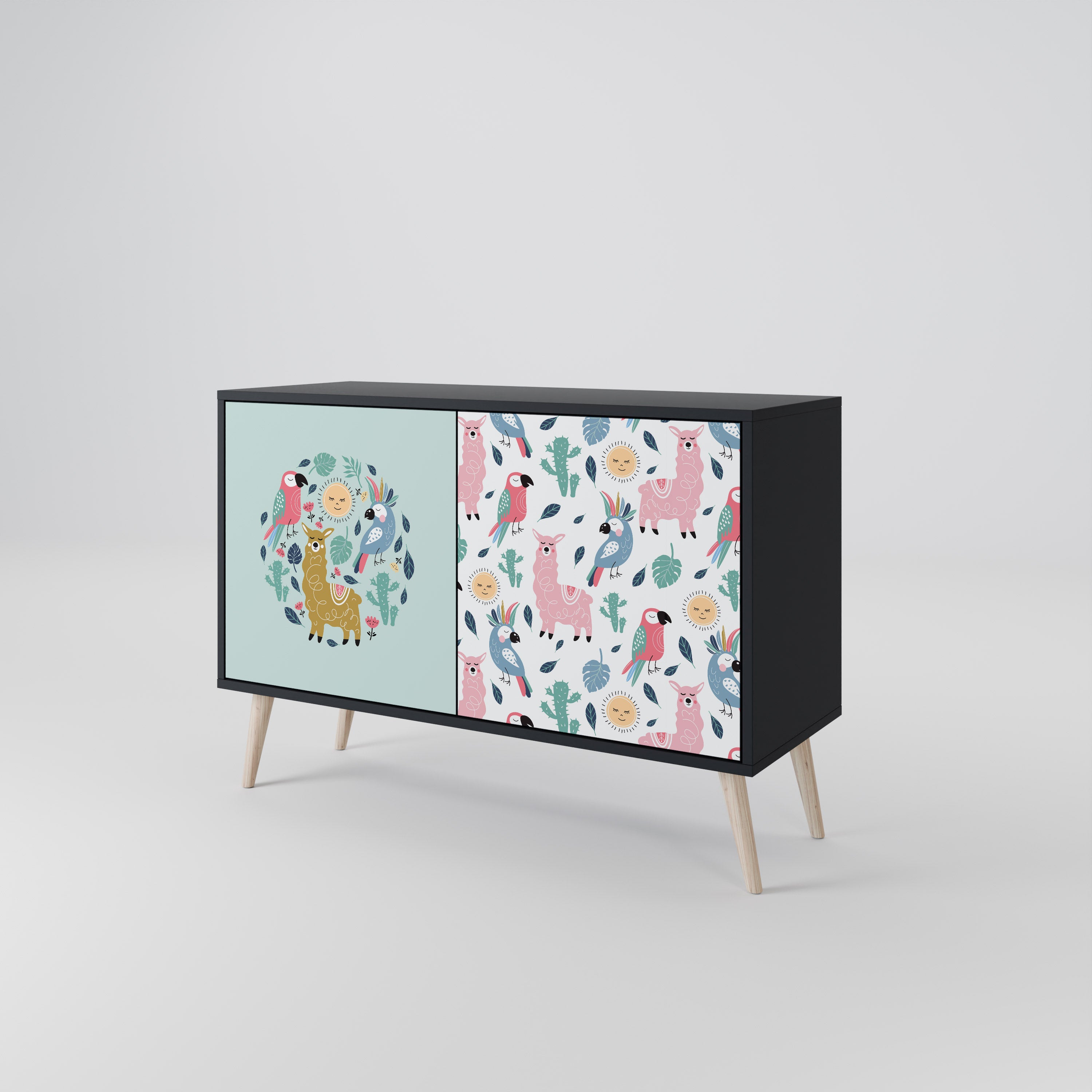 COLORFUL ALPACAS 2-Door Sideboard