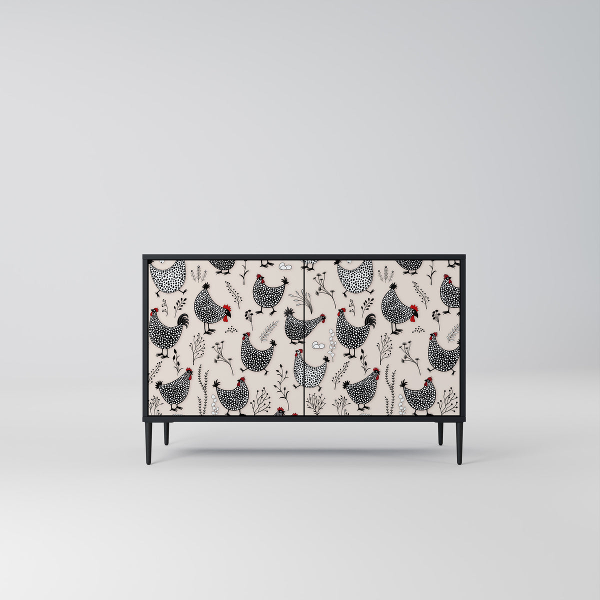 HAPPY HENS Dvoudveřová komoda