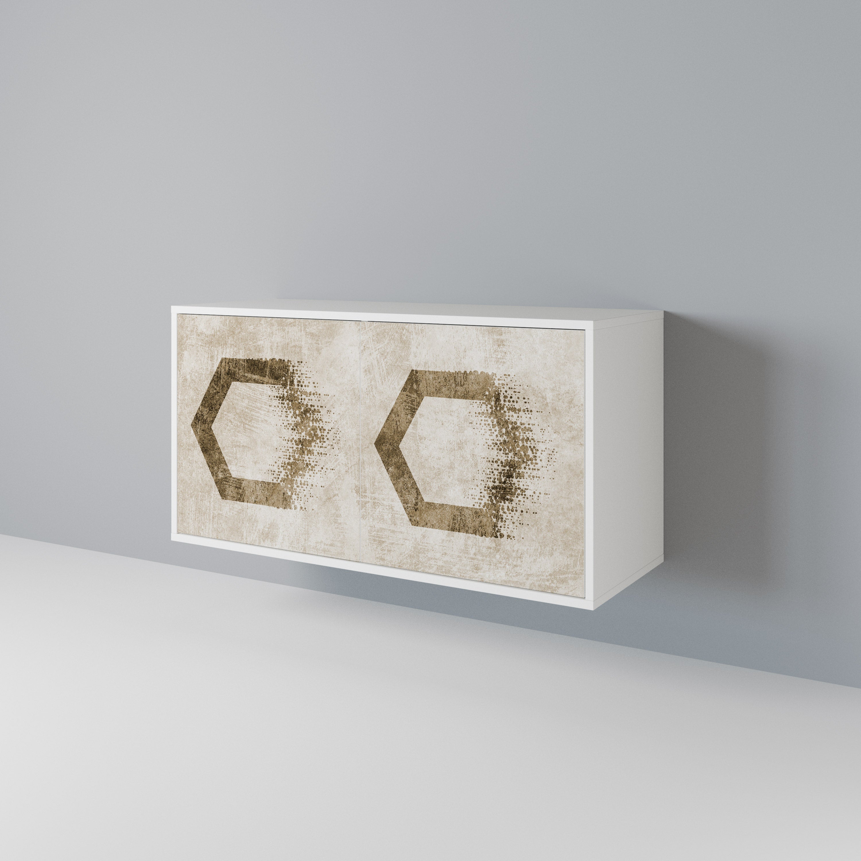 HEXAGONAL SHAPES Dvoudveřová komoda