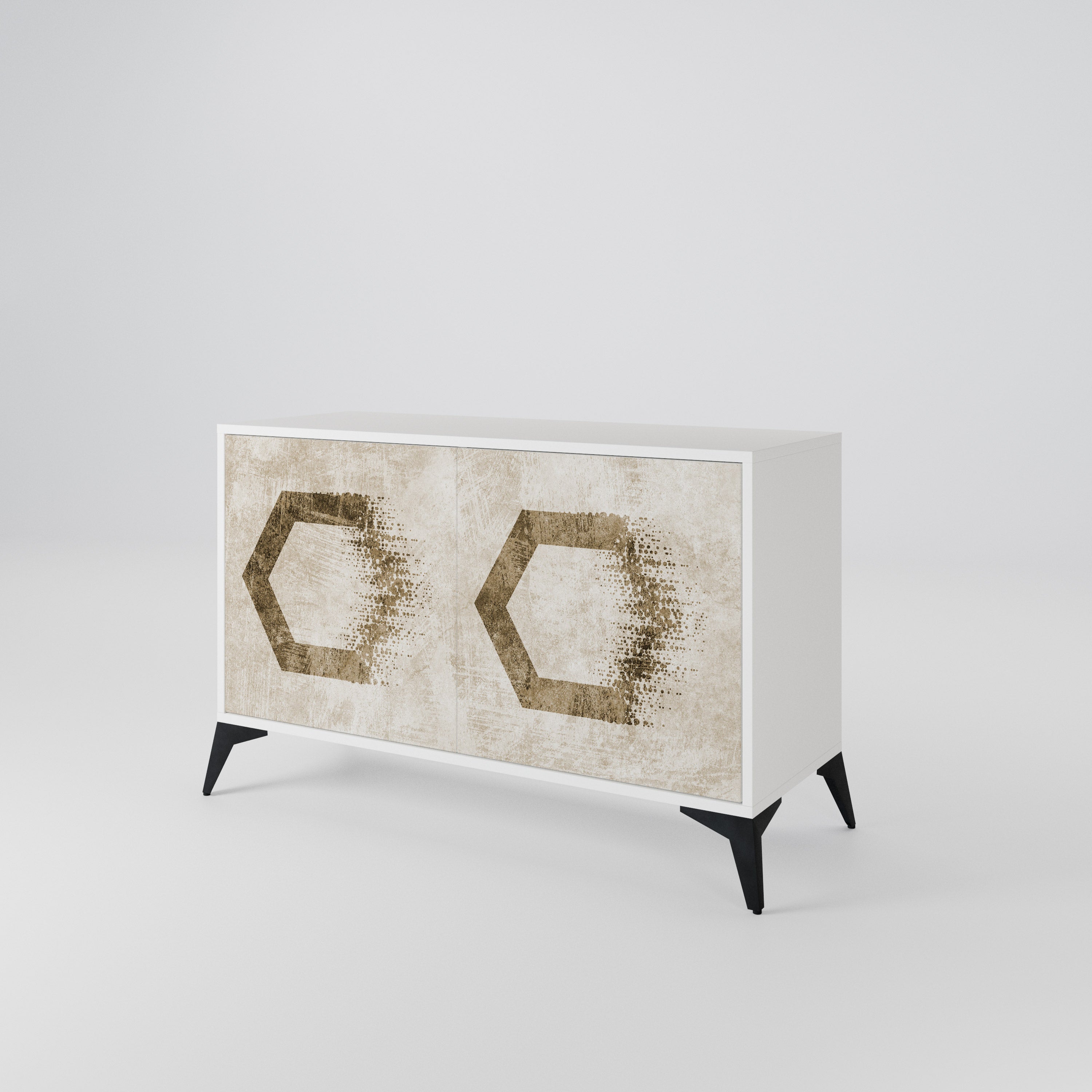HEXAGONAL SHAPES Dvoudveřová komoda