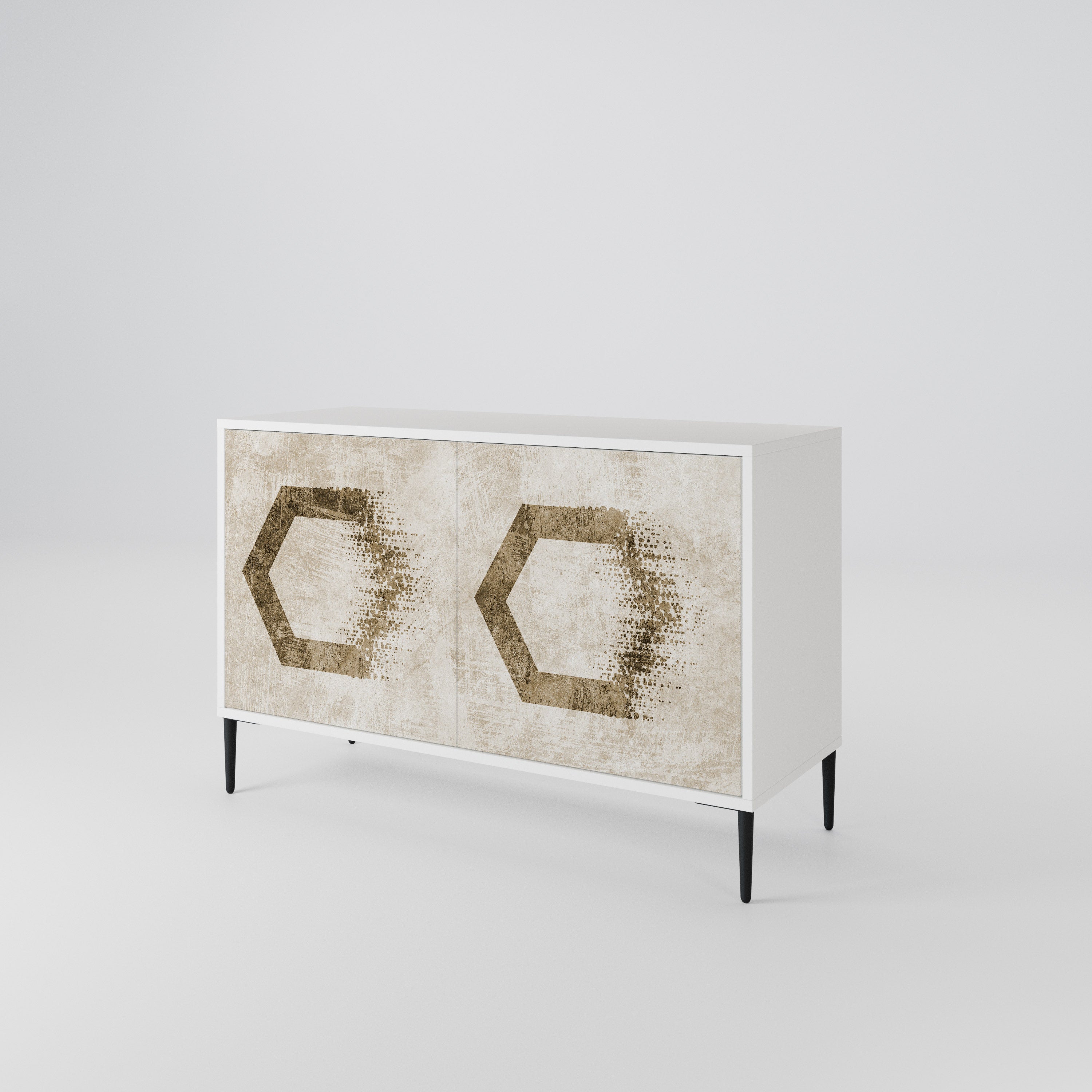 HEXAGONAL SHAPES Dvoudveřová komoda