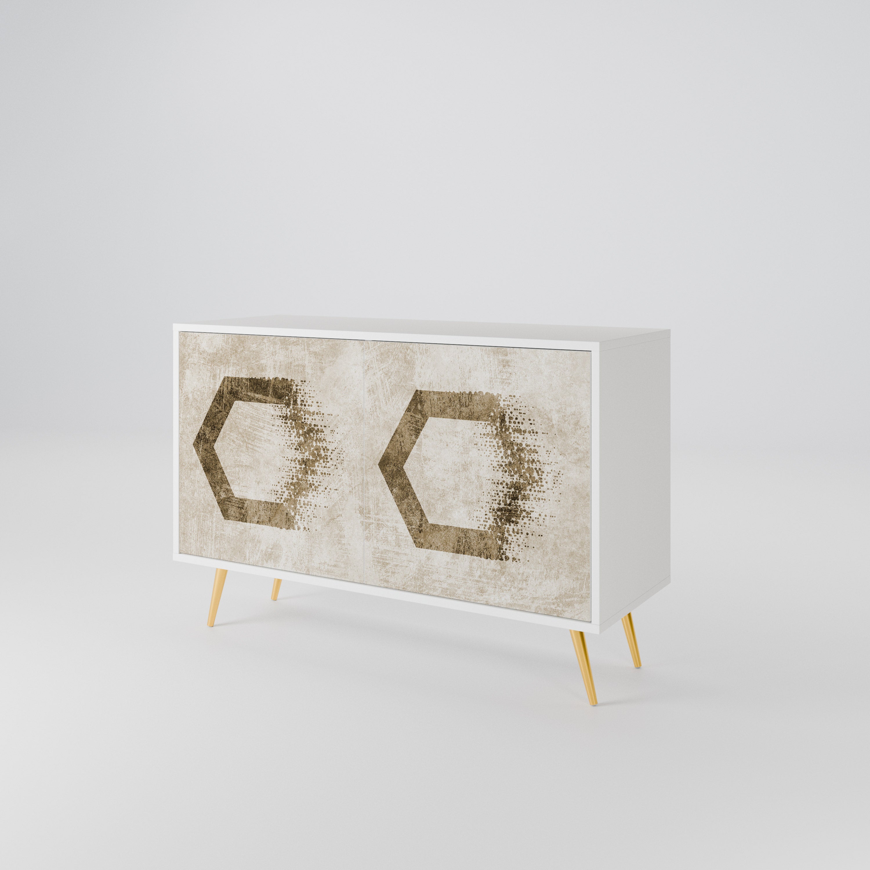 HEXAGONAL SHAPES Dvoudveřová komoda