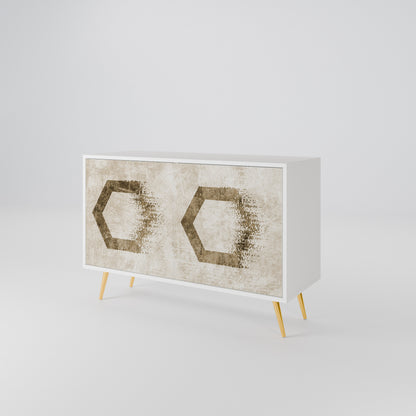 HEXAGONAL SHAPES Dvoudveřová komoda
