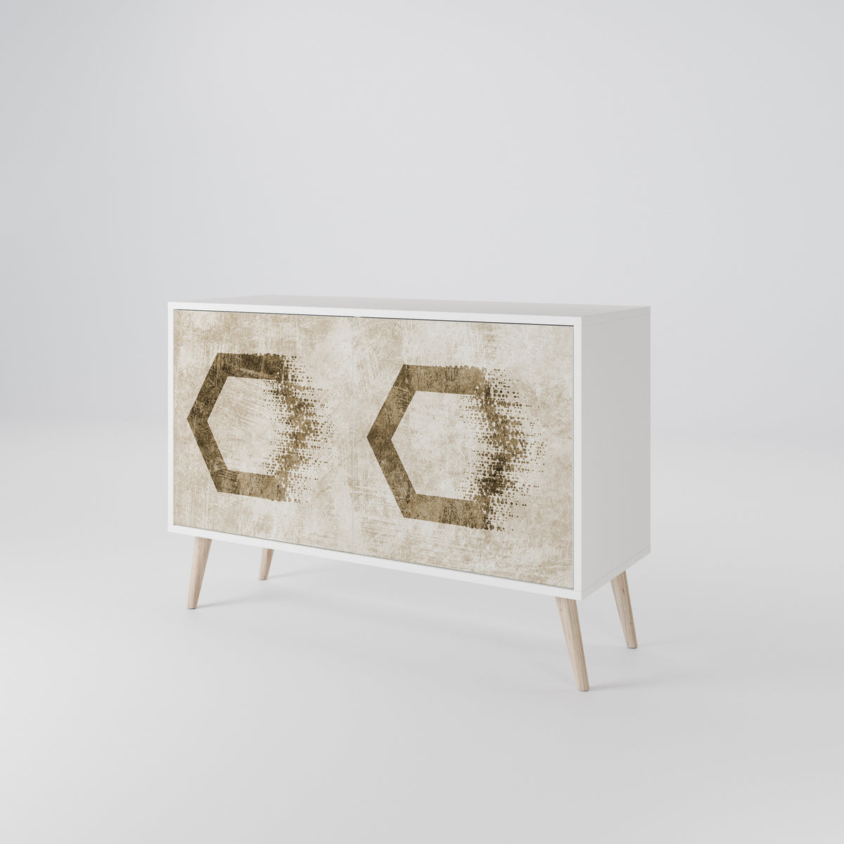 HEXAGONAL SHAPES Dvoudveřová komoda