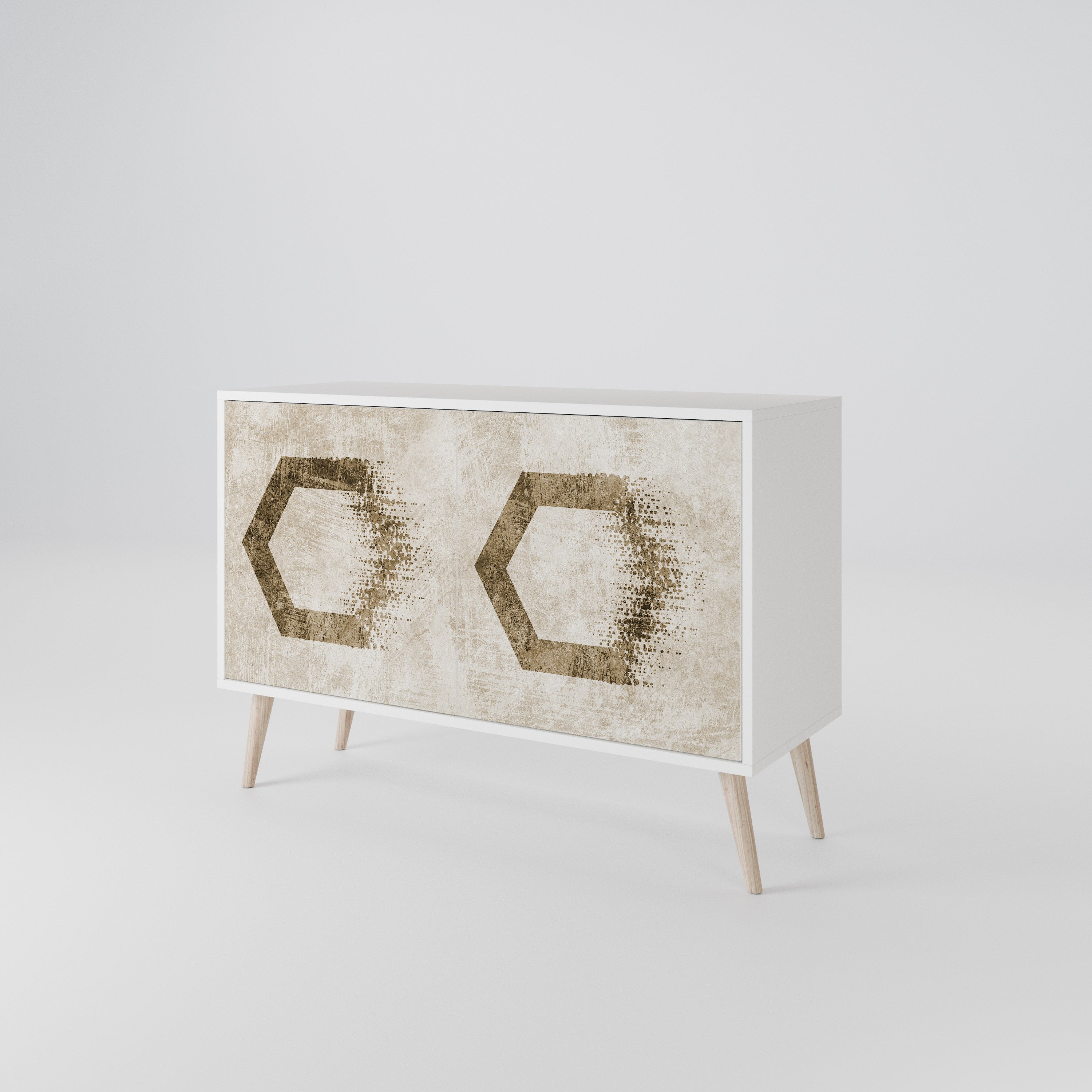 HEXAGONAL SHAPES Dvoudveřová komoda